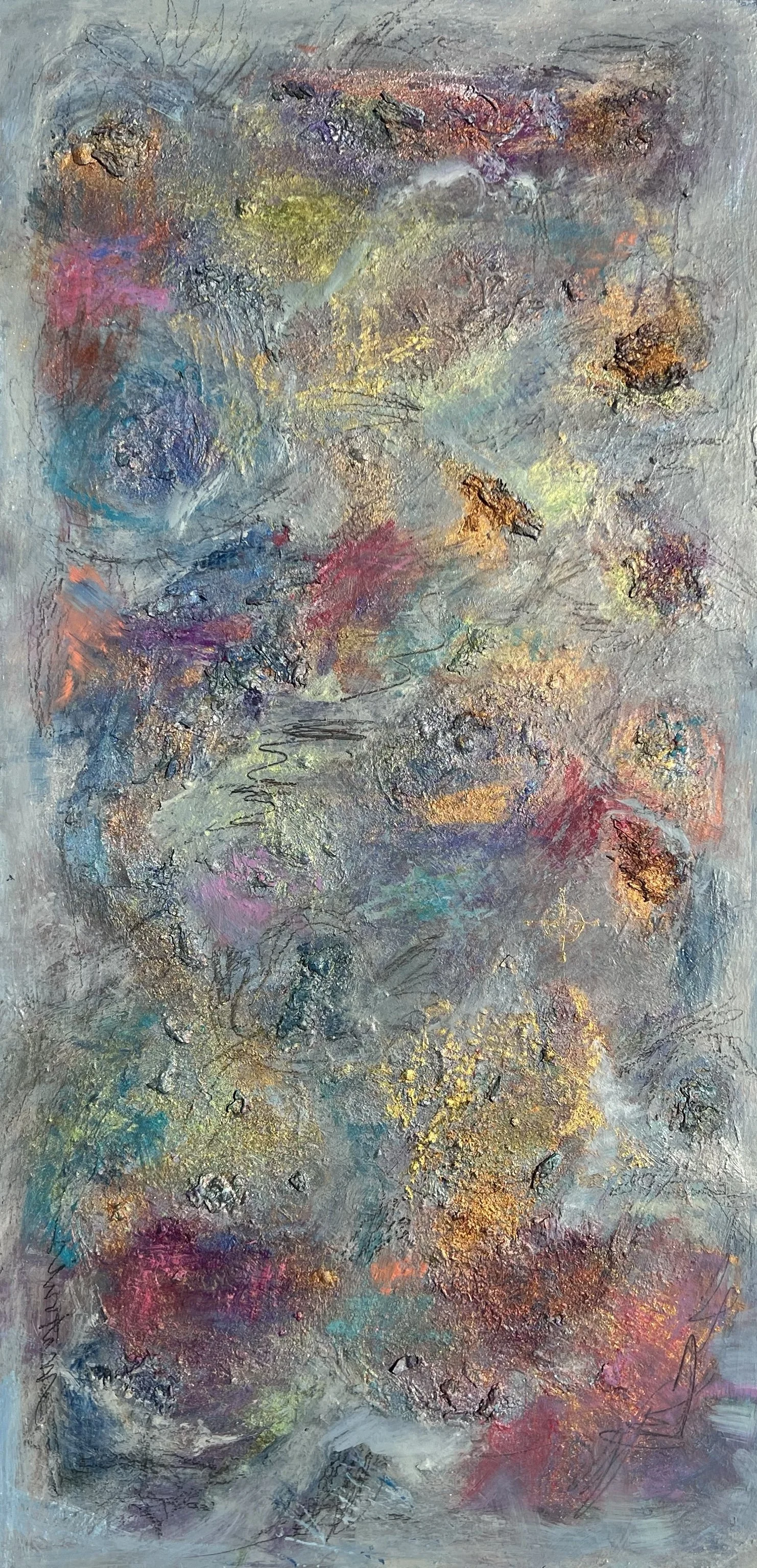 Archipelago #4, Oil on Wood Panel, 24" x 48" 
