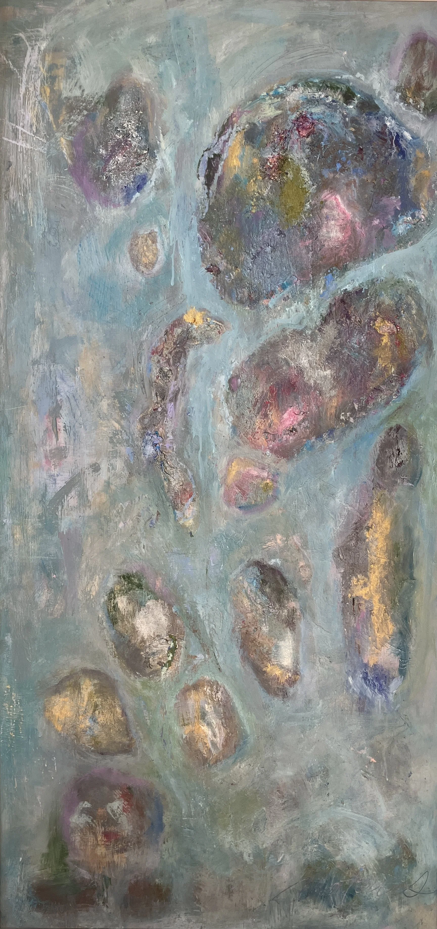 Archipelago #1, Oil on Wood panel 24" x 48"