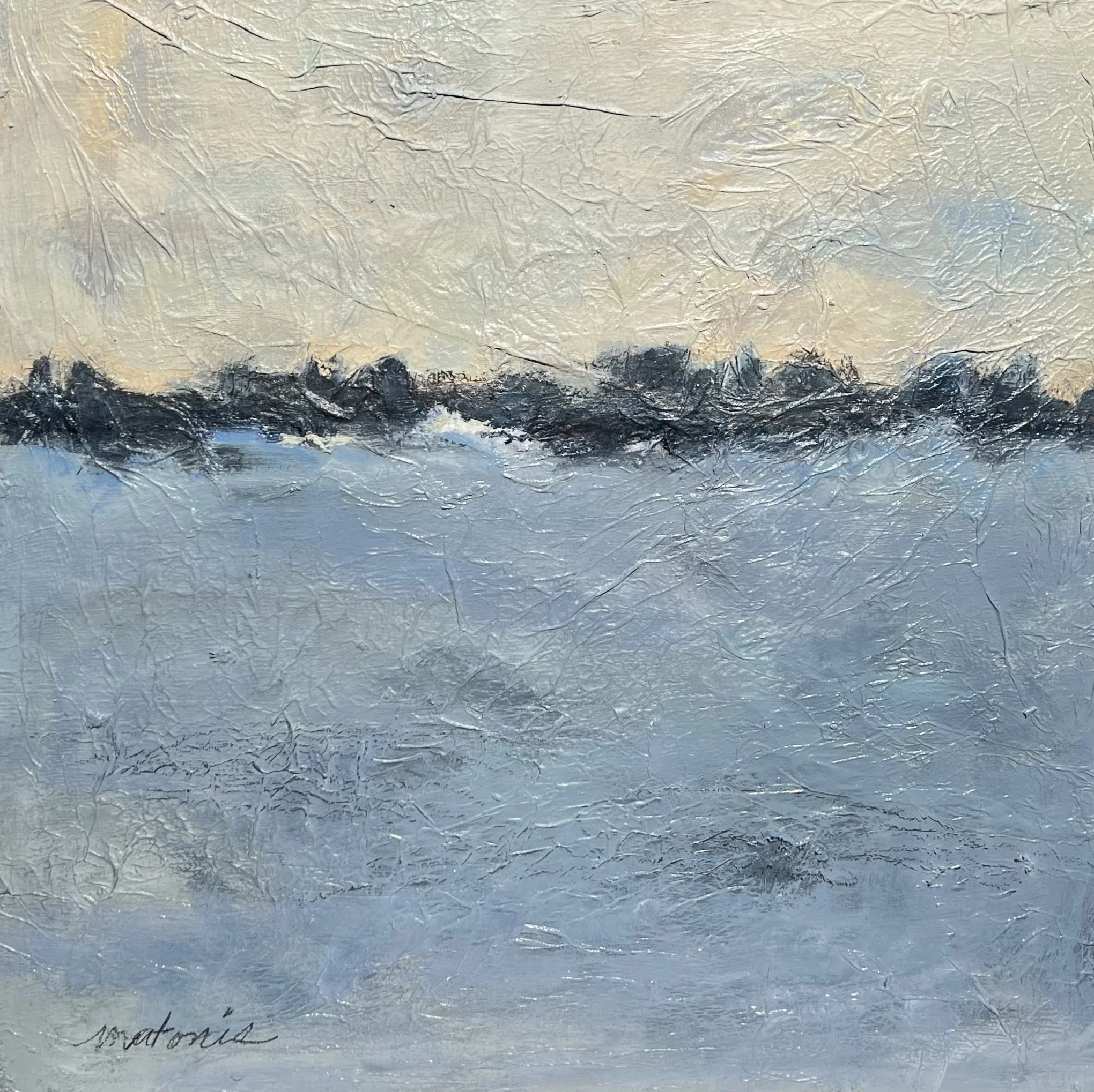 Shoreline Morar, Oil on Wood Panel 24" x 24"