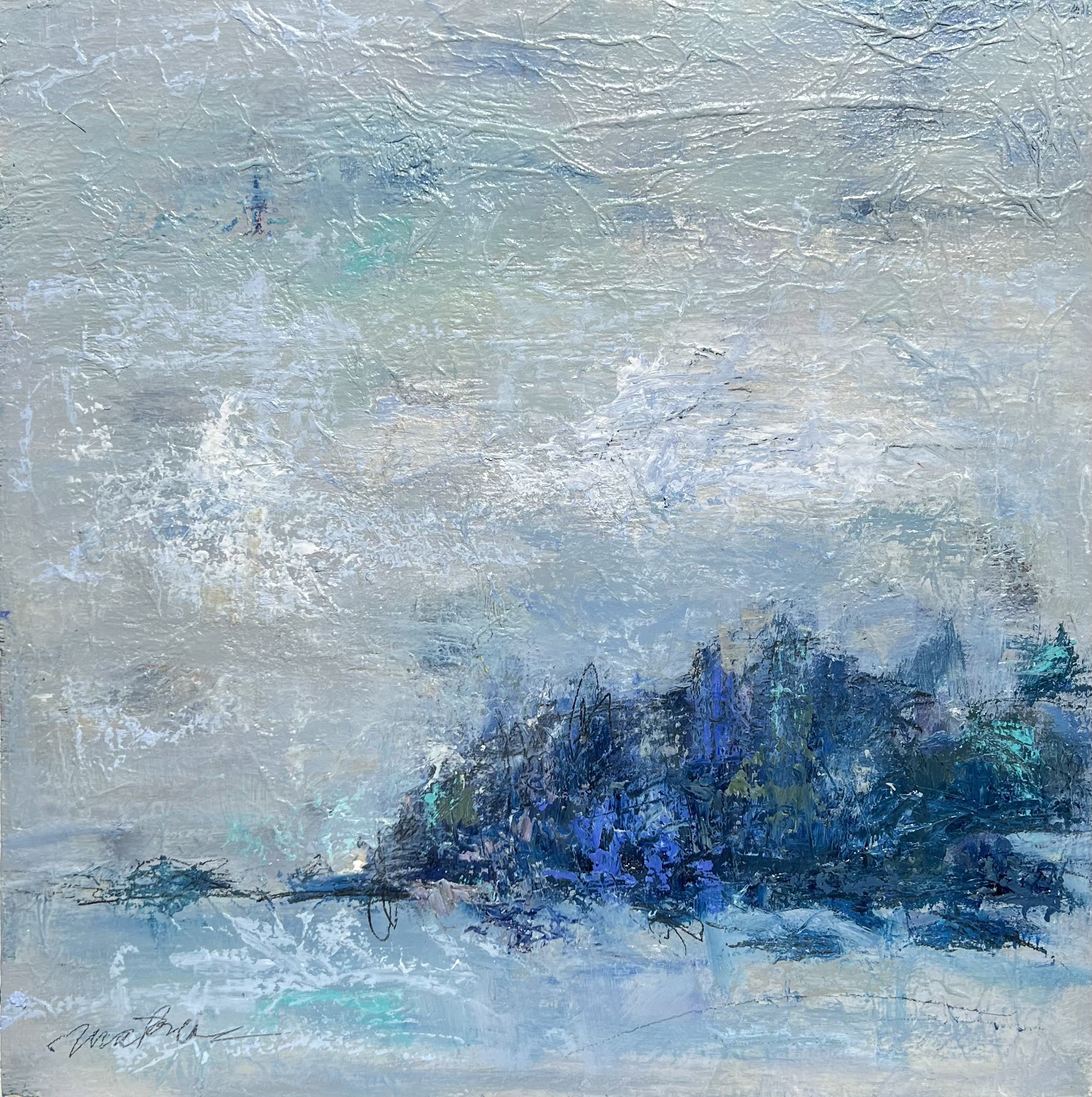 Tofino, Oil on Wood Panel 24" x 24"