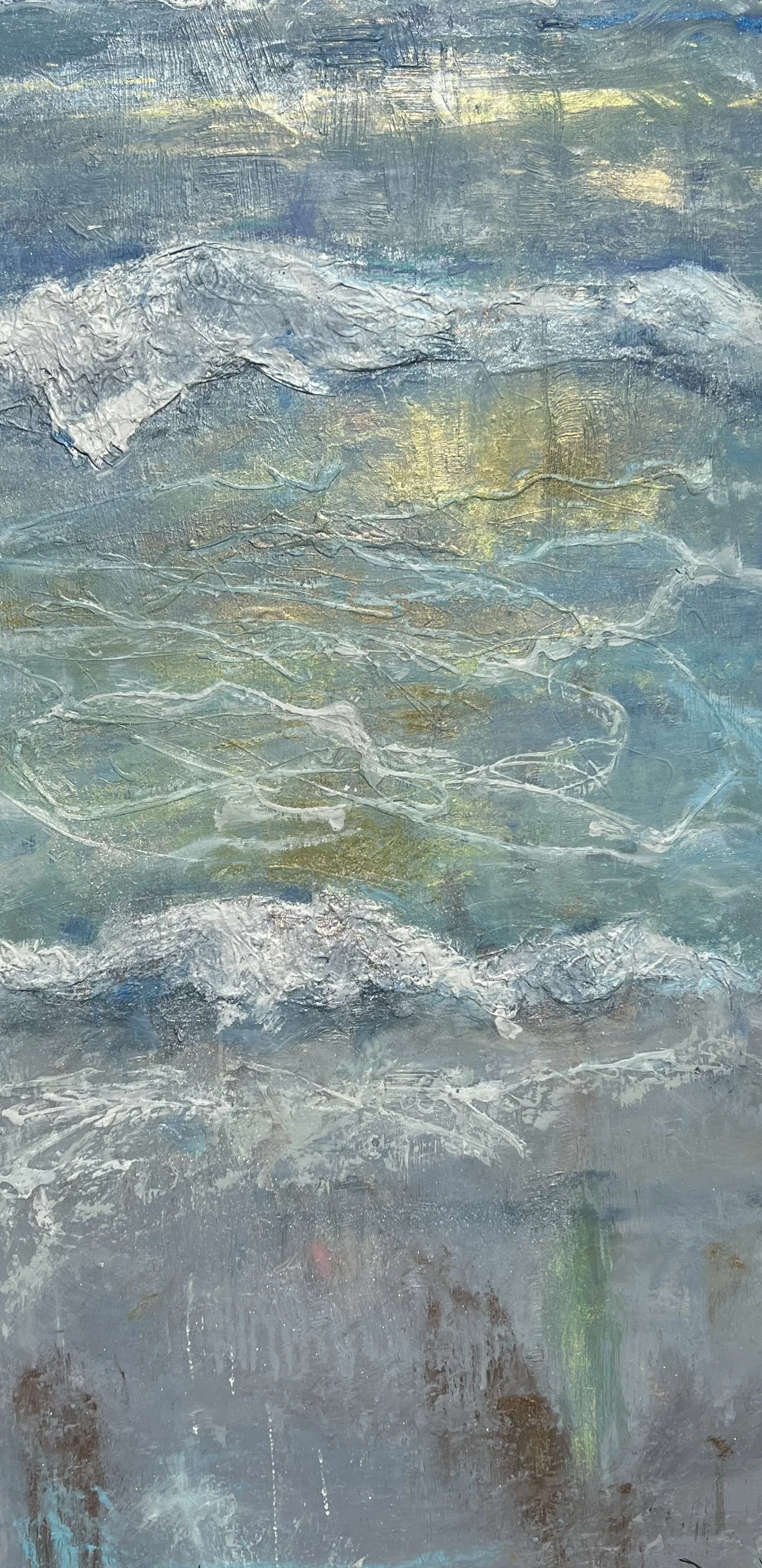 The Wave, Oil on Wood Panel, 24" x 48" 