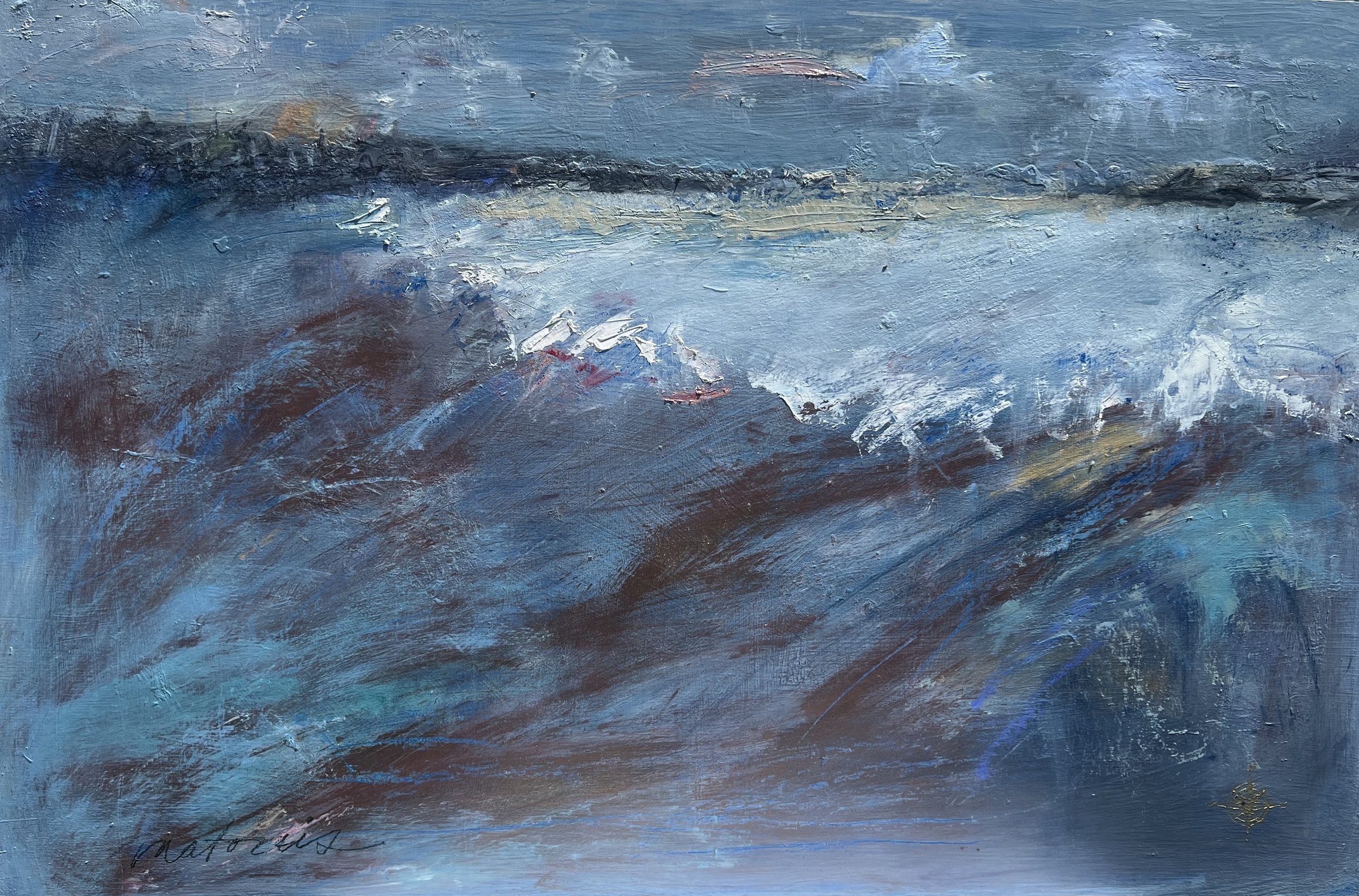 The Tide, Oil on Wood, 24" x 30"