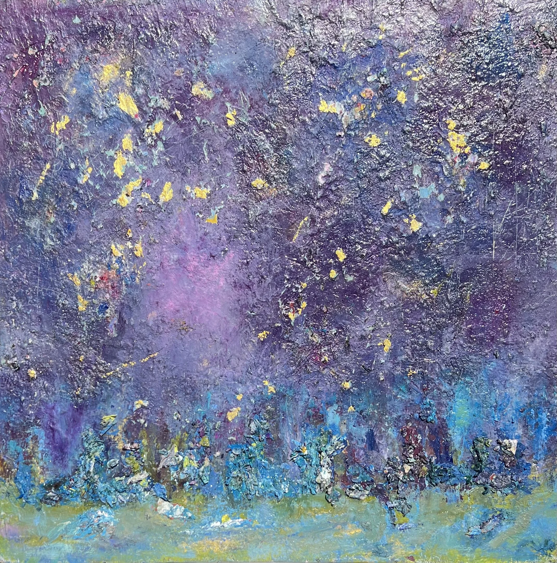 Night Sky, Oil on Wood Panel 24" x 24"