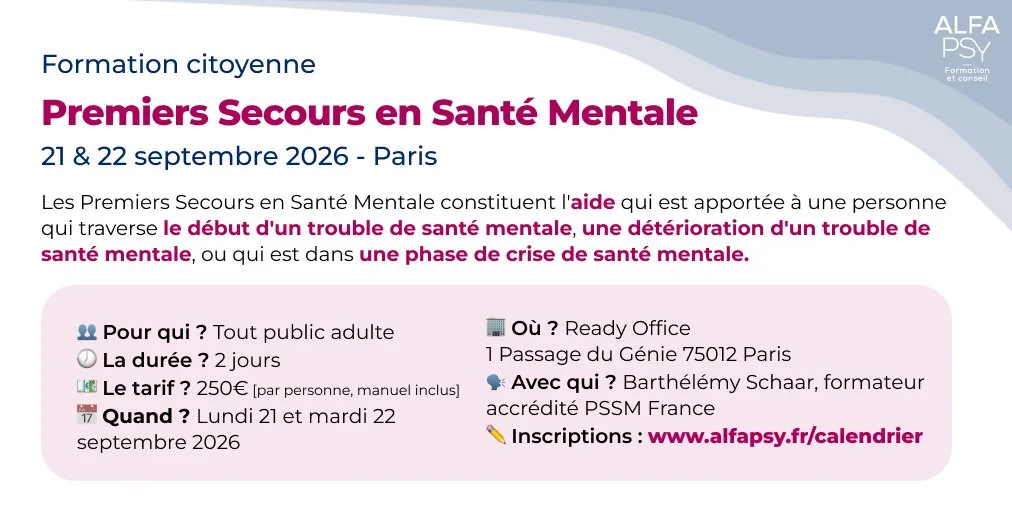 Premiers Secours en Santé Mentale