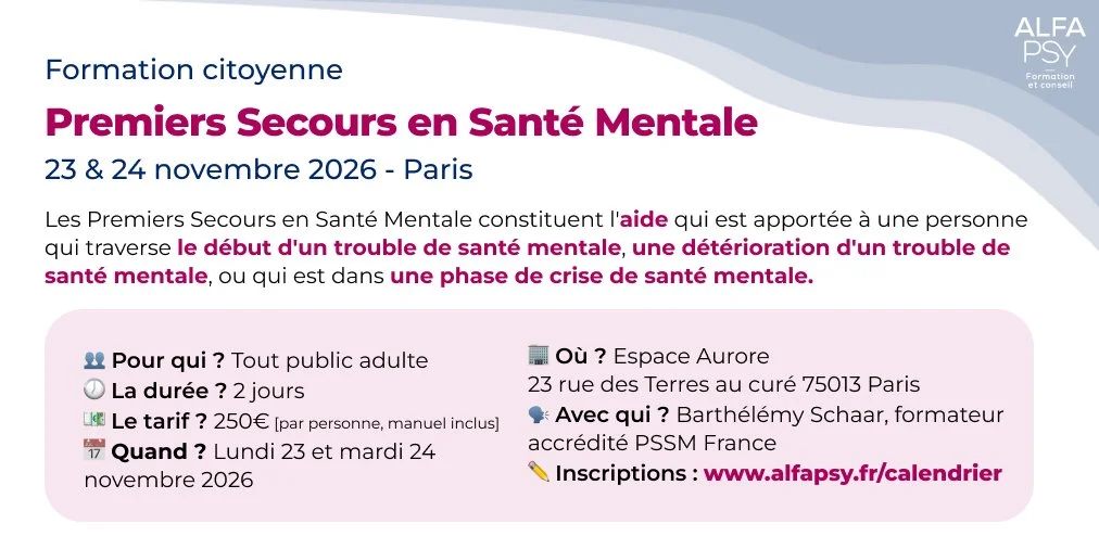 Premiers Secours en Santé Mentale
