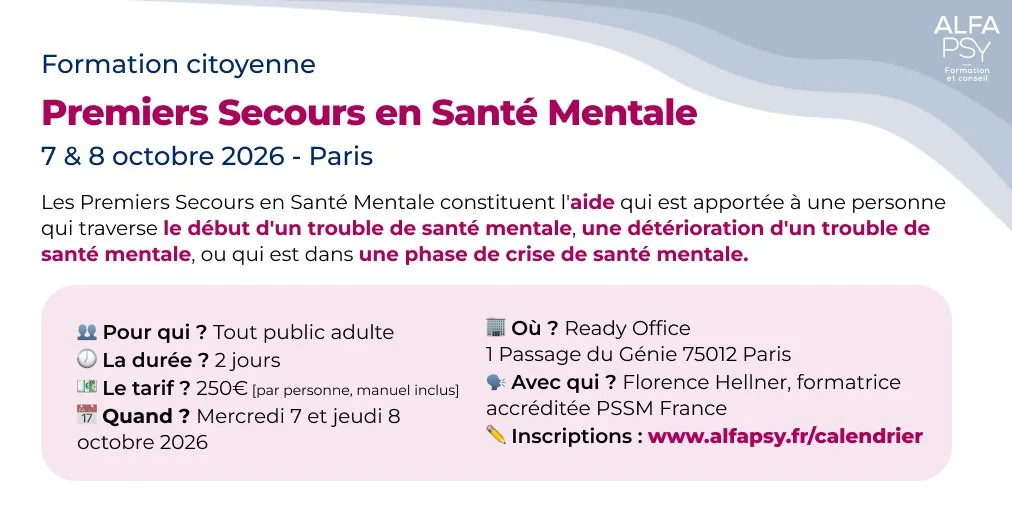 Premiers Secours en Santé Mentale