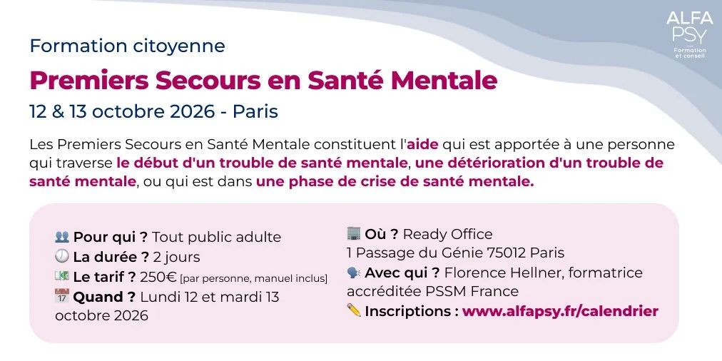 Premiers Secours en Santé Mentale