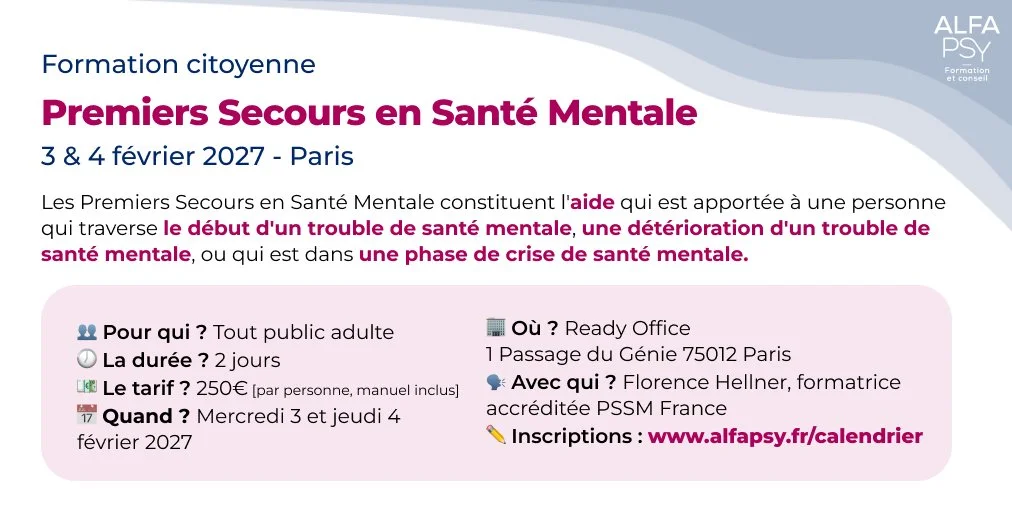 Premiers Secours en Santé Mentale