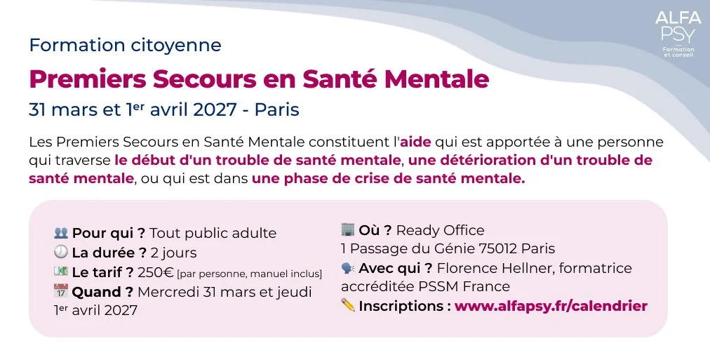 Premiers Secours en Santé Mentale