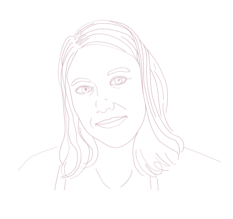 Portrait dessiné de Victoria Cazes