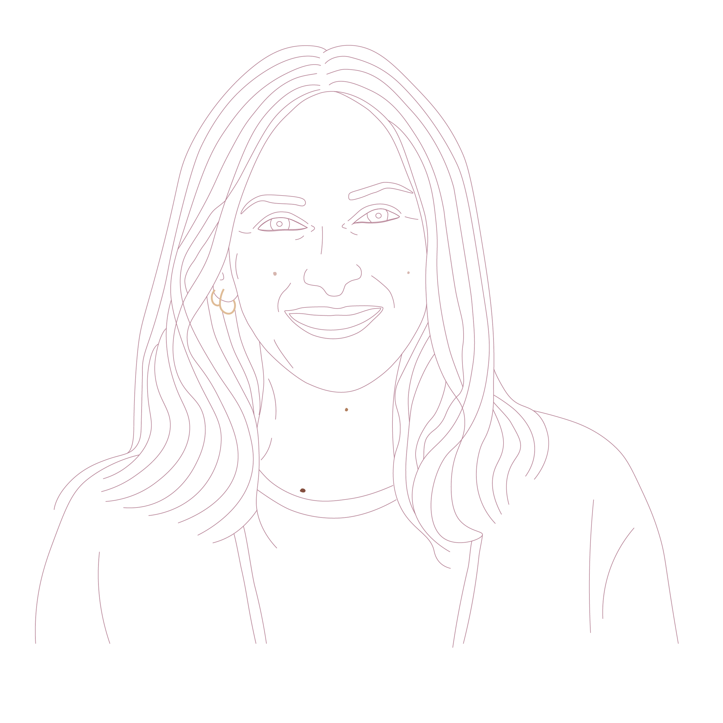 Portrait dessiné de Laëtitia Guenezan