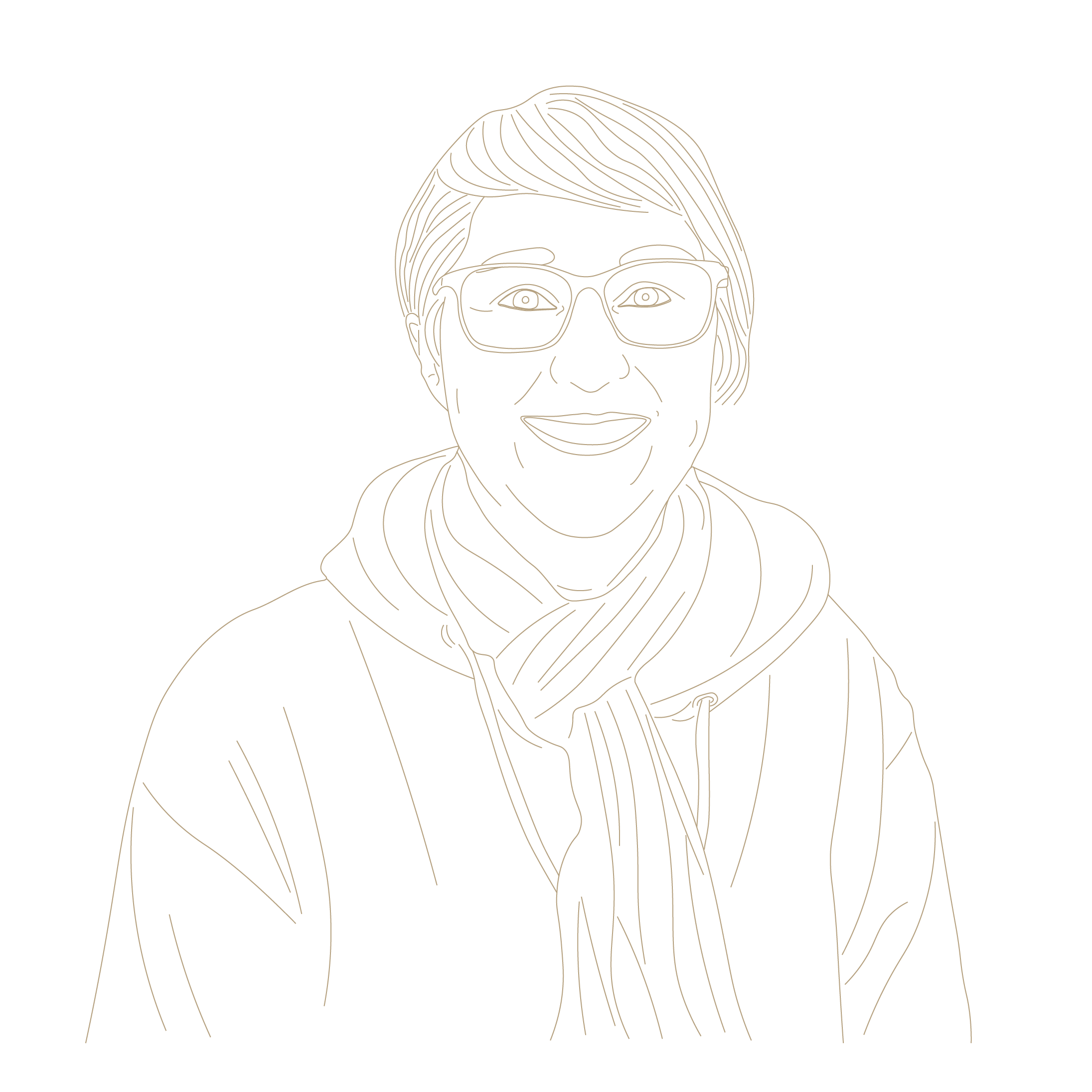 Portrait dessiné de Sophie Bouché