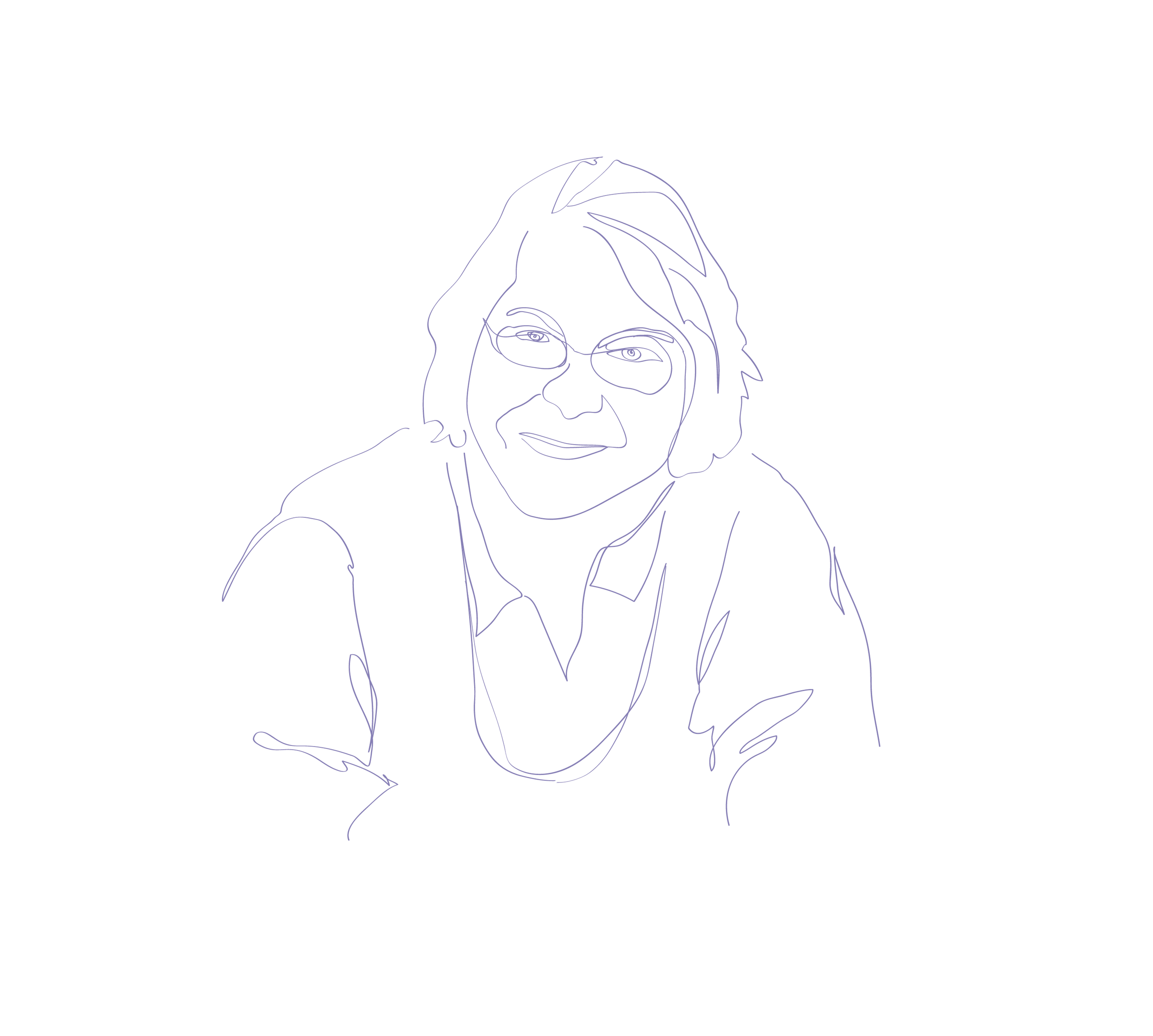 Portrait dessiné d'Elisabeth Damiani