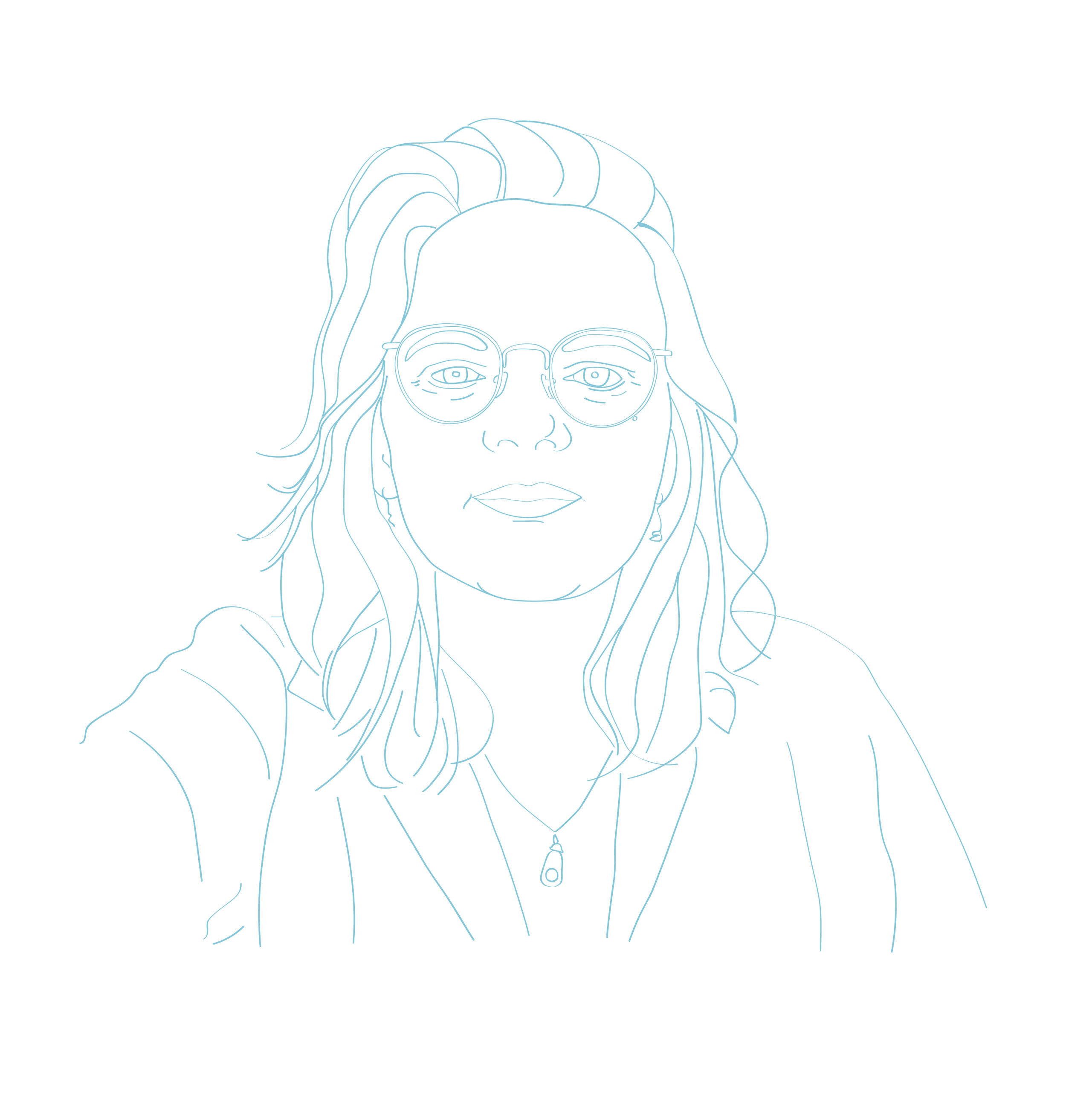 Portrait dessiné de Mathilde Rousselin