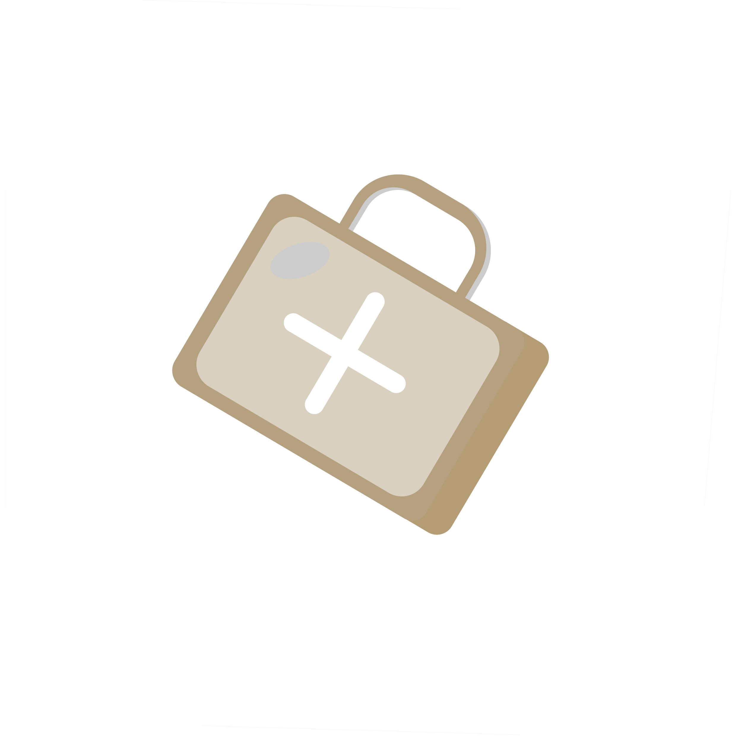 Illustration d'une valise médicale beige