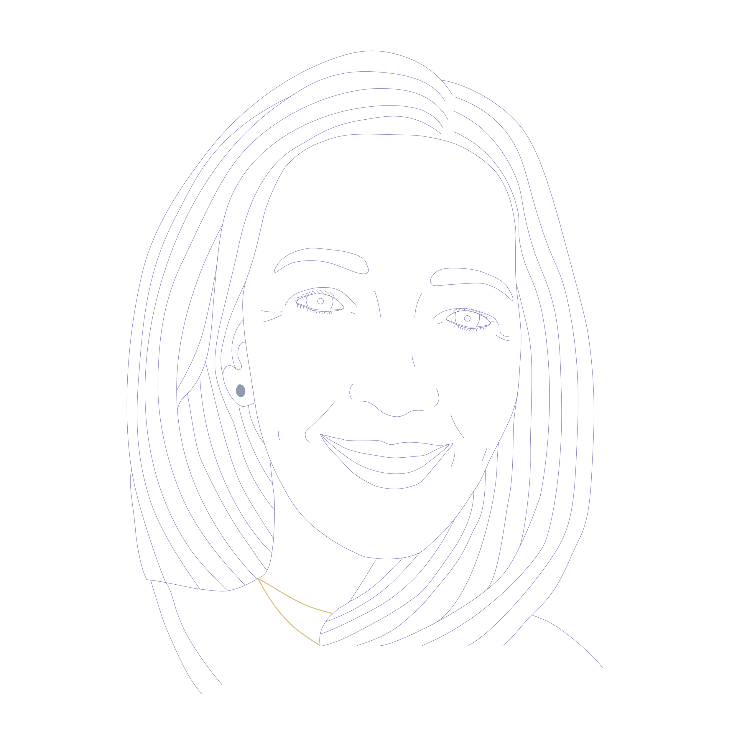 Portrait dessiné de Sandrine Guglielmetti