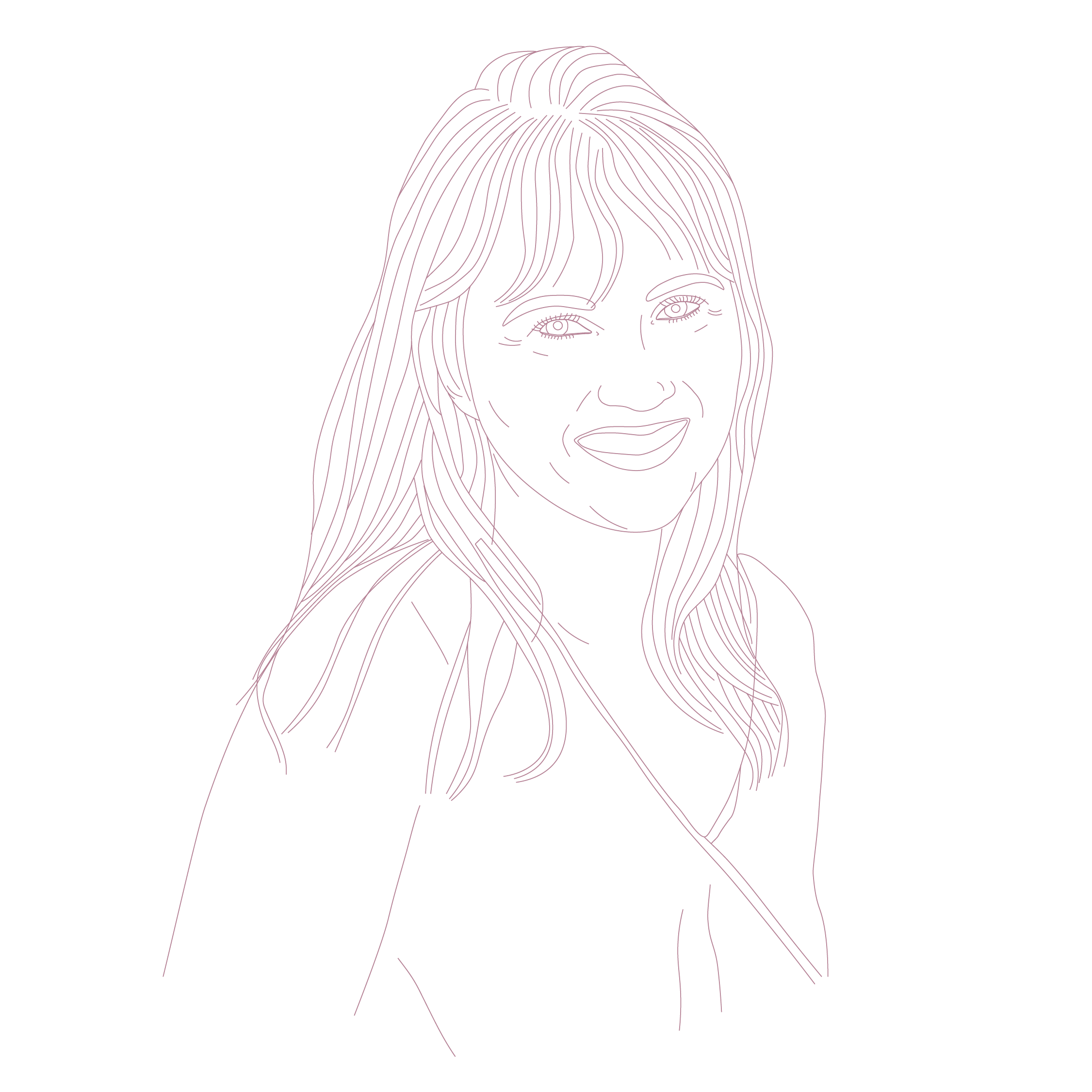 Portrait dessiné de Solène Bargain