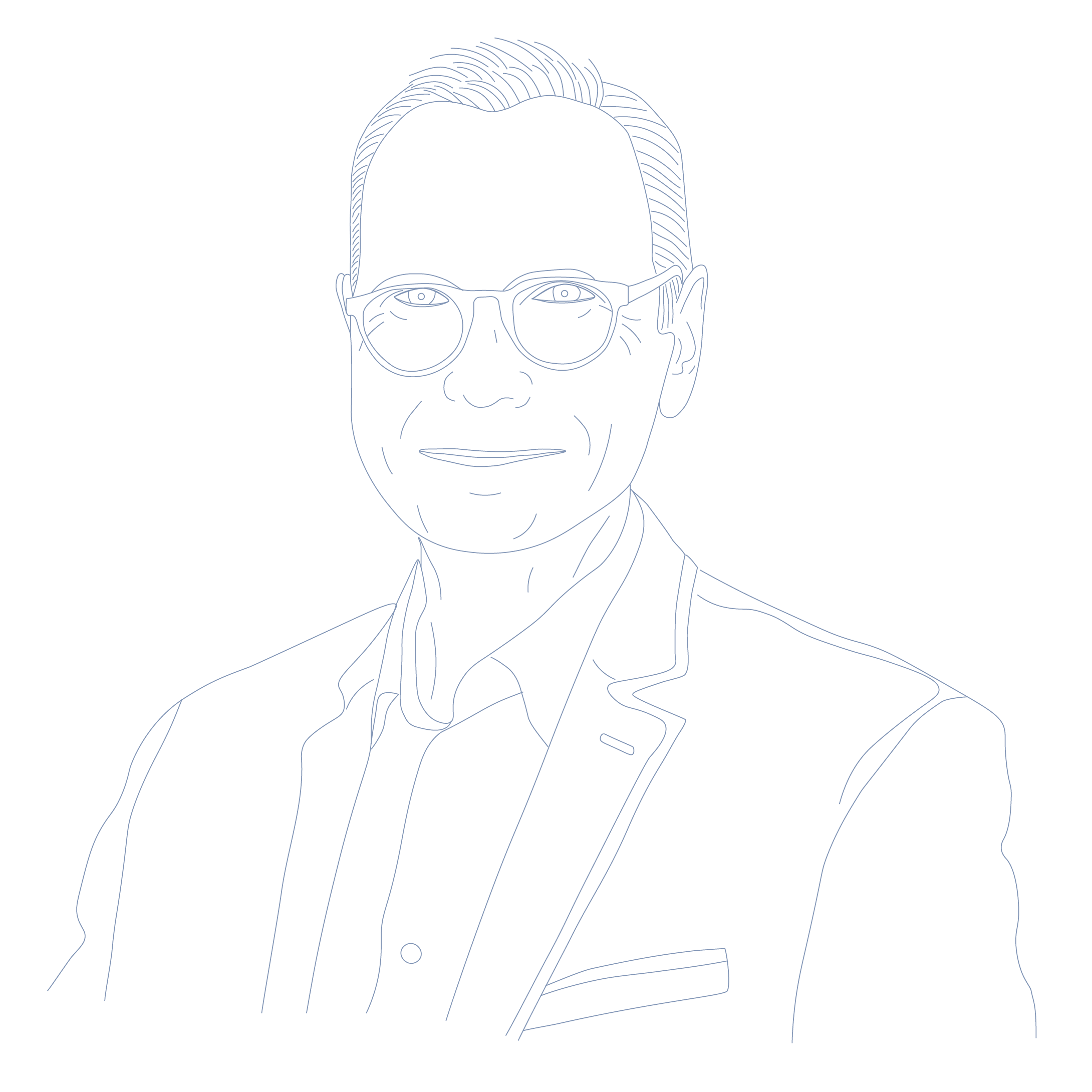 Portrait dessiné de Philippe Blanchard