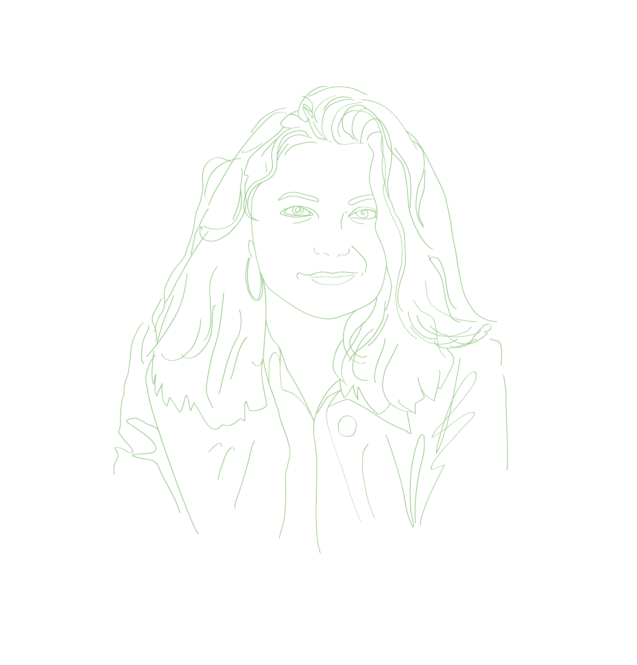 Portrait dessiné de Florence Hellner