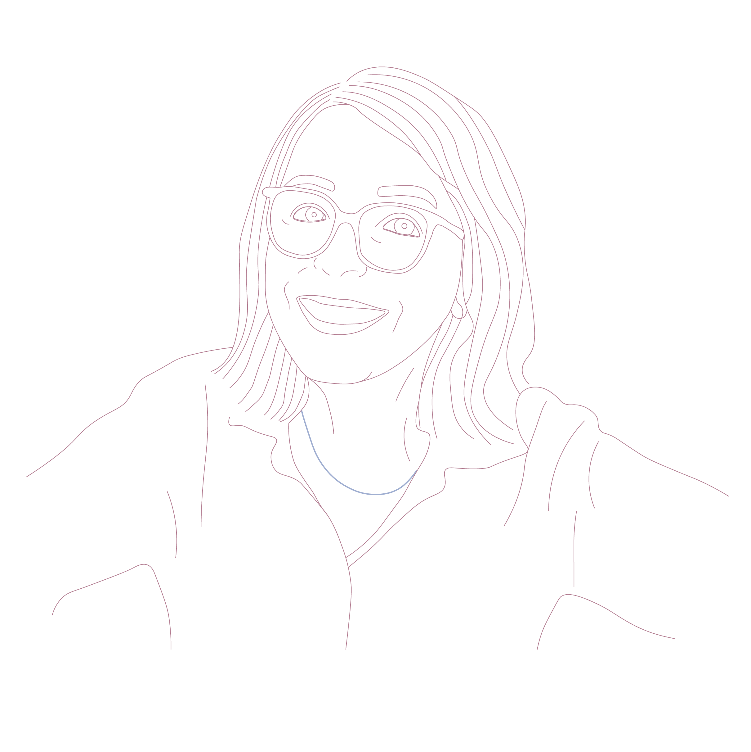 Portrait dessiné de Marie-José Porte