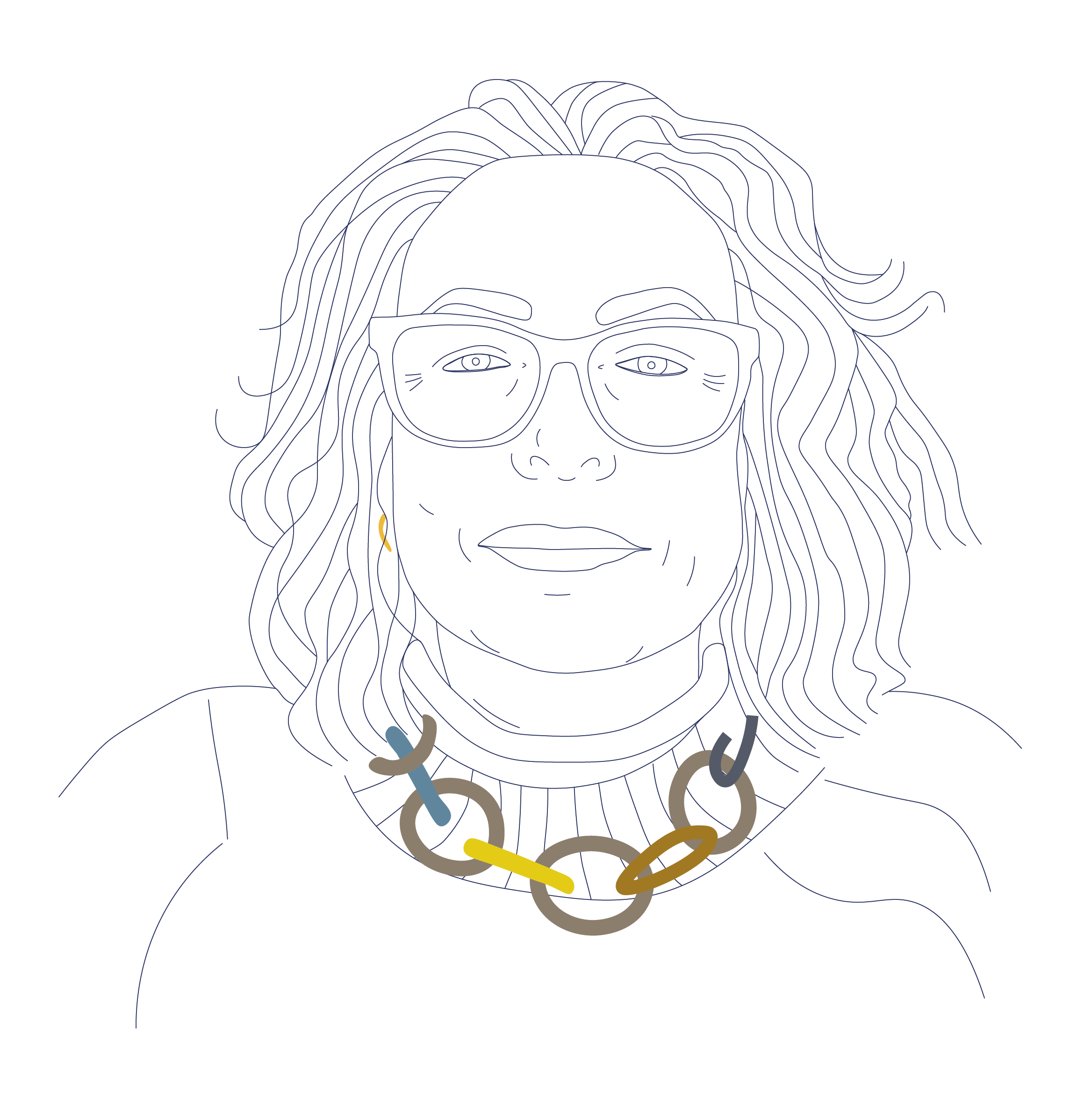 Portrait dessiné d'Emmanuelle Le Quellec