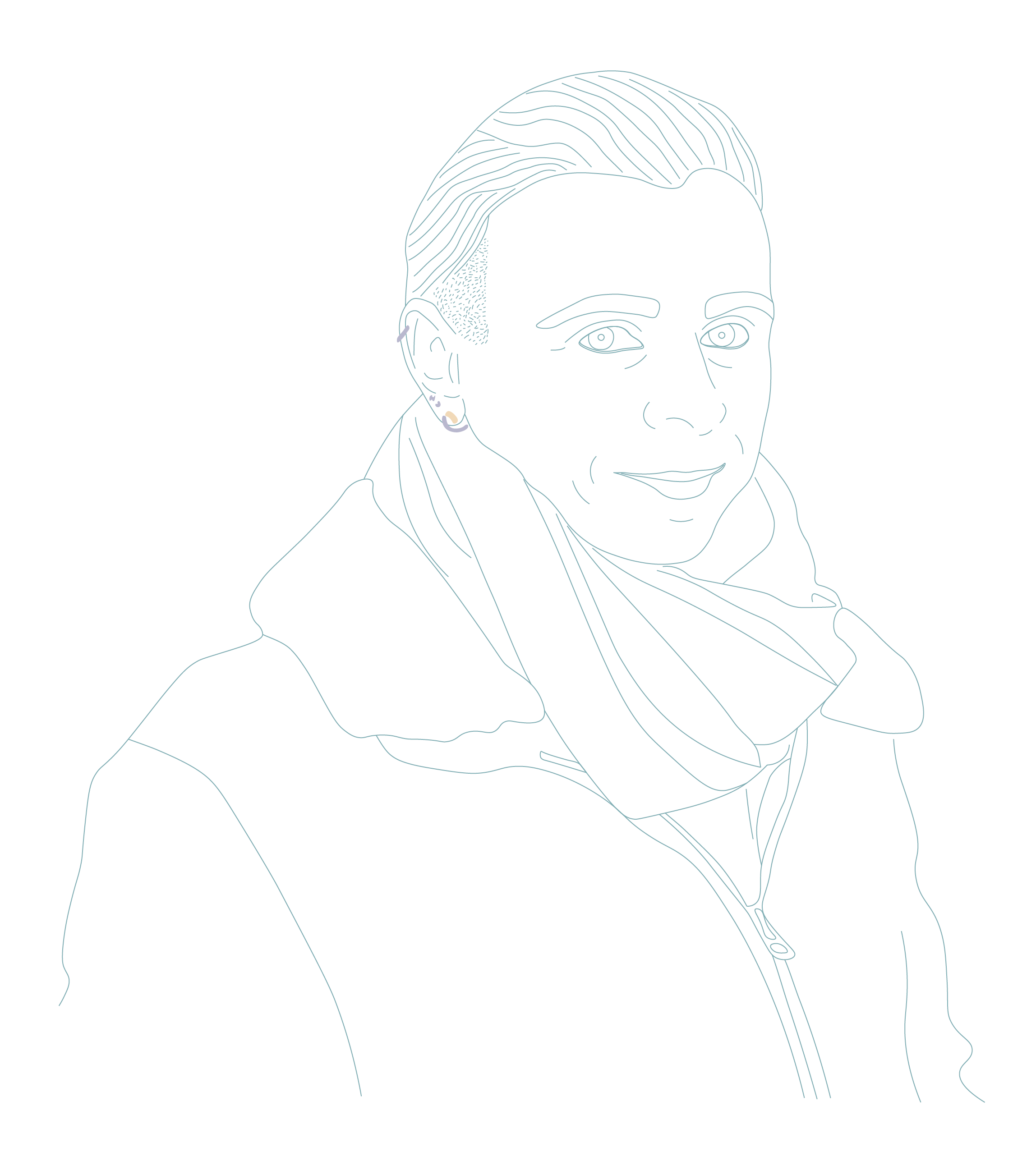 Portrait dessiné de David Mattatia