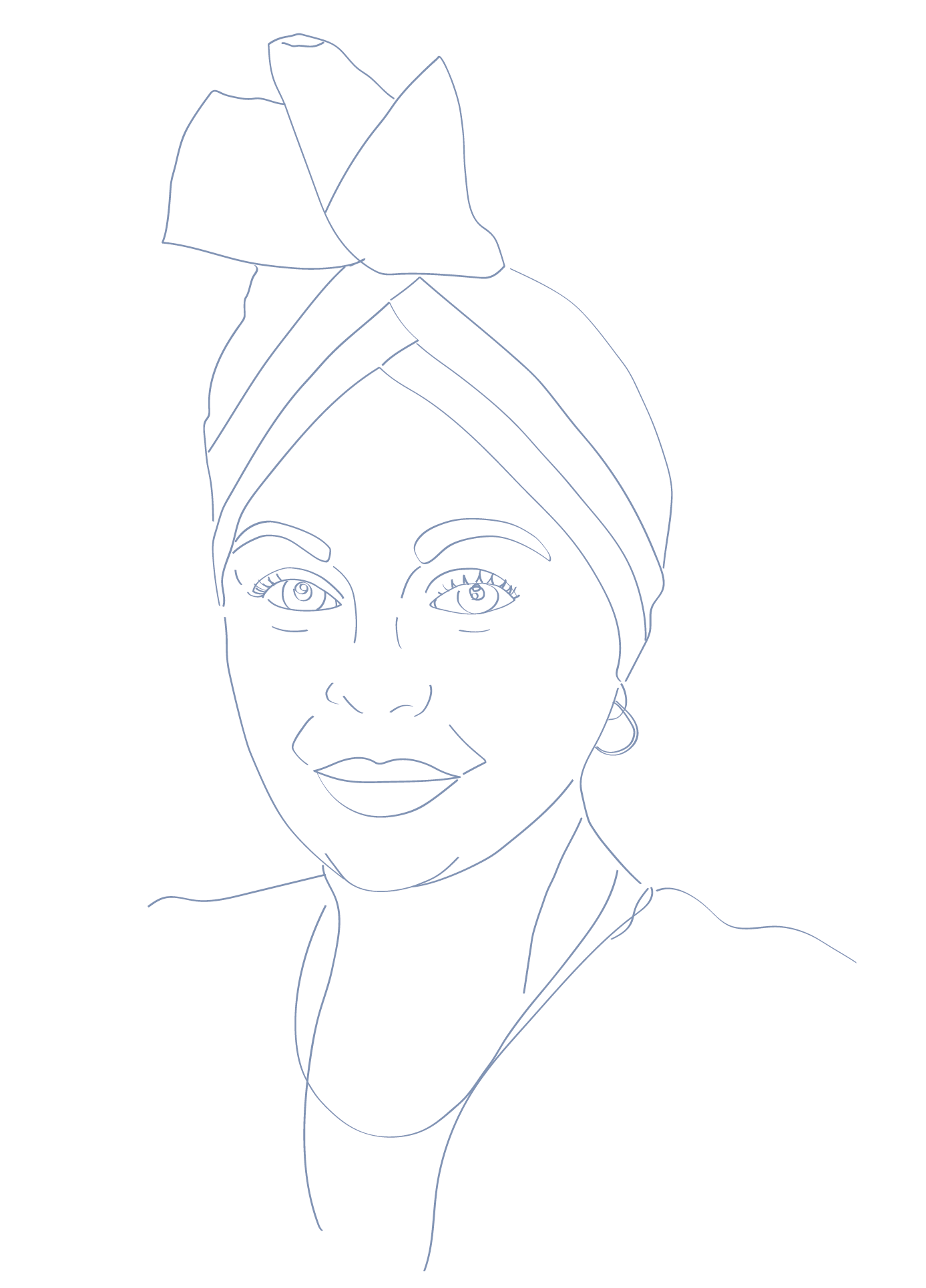 Portrait dessiné de Mathilde Vallon