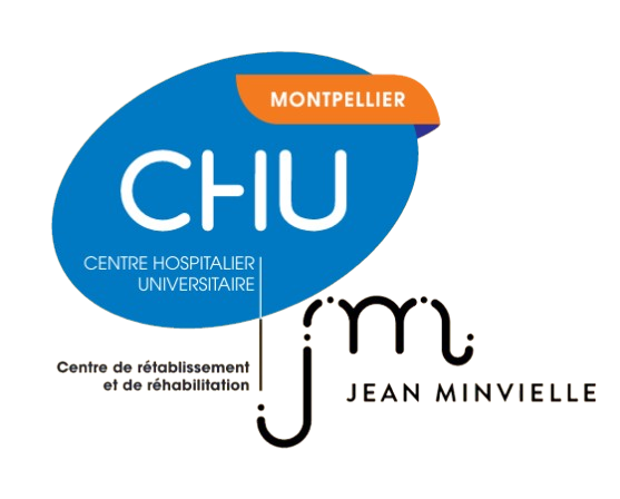 Logo CHU Montpellier et C2R Jean Minvielle