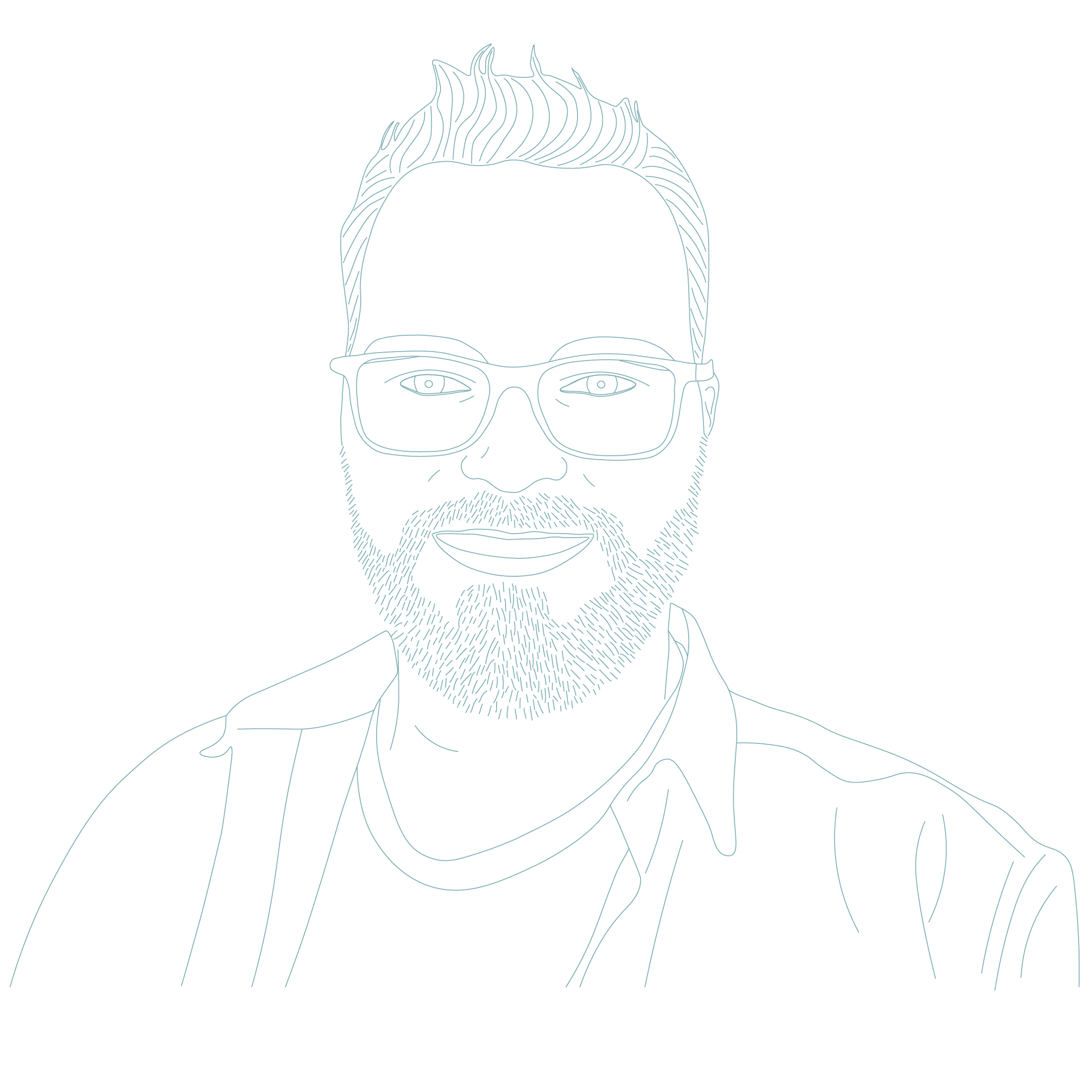 Portrait dessiné de Yannick Vialle