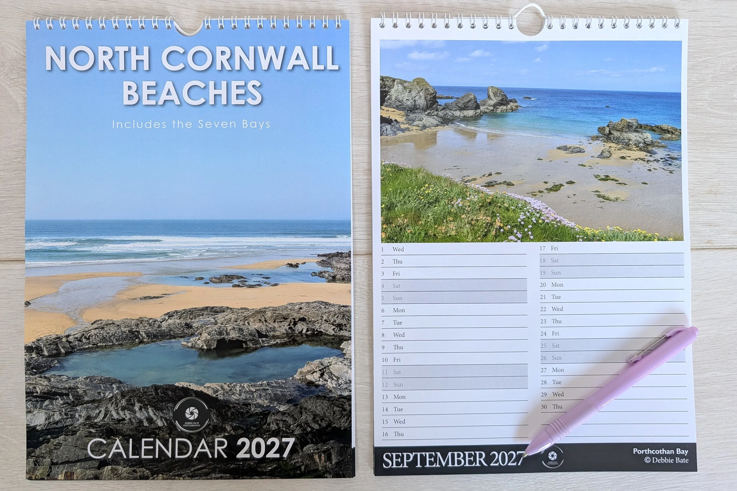 North Cornwall Beach Calendar 2027 (A4)