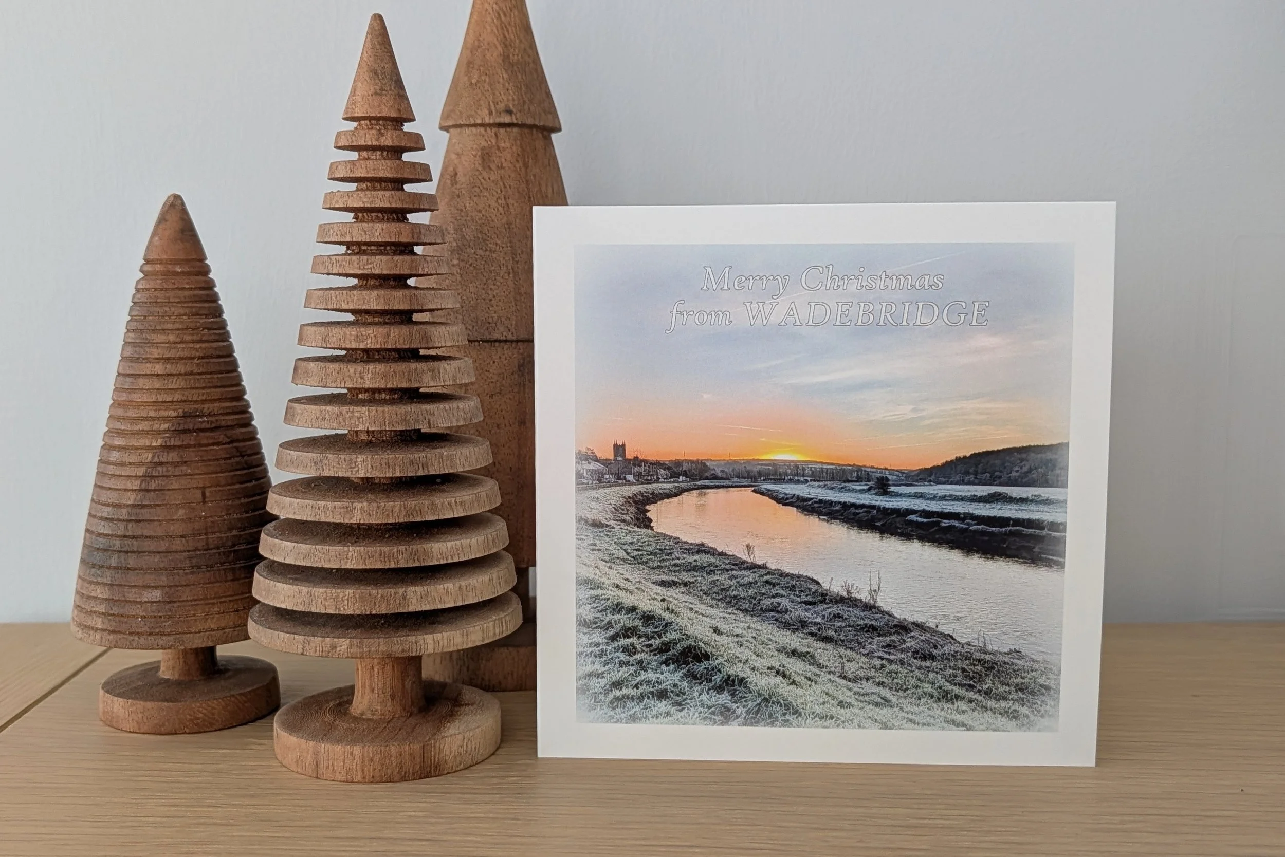 WADEBRIDGE CHRISTMAS CARD  - FROSTY SUNRISE