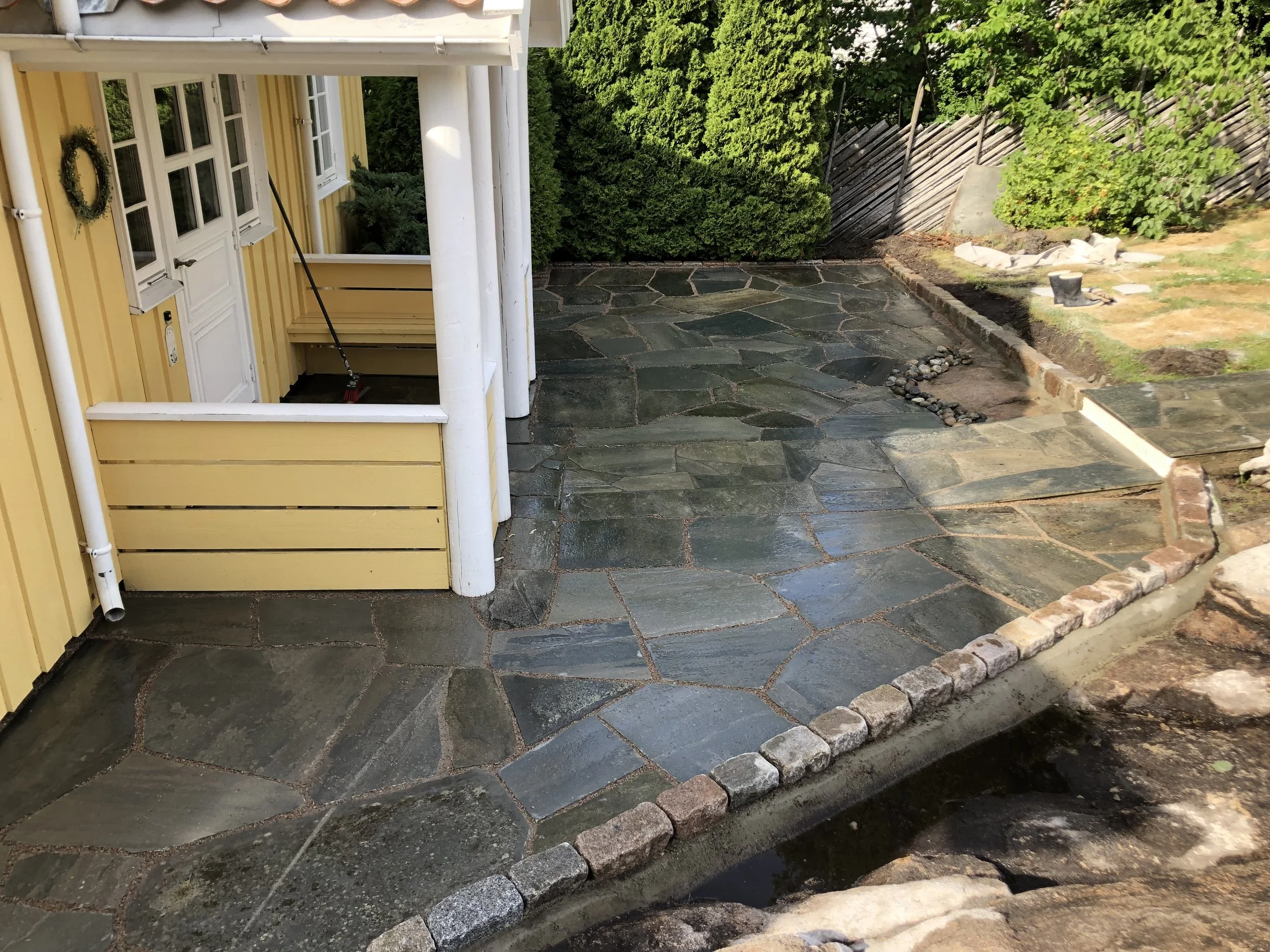 inngangsparti skifer