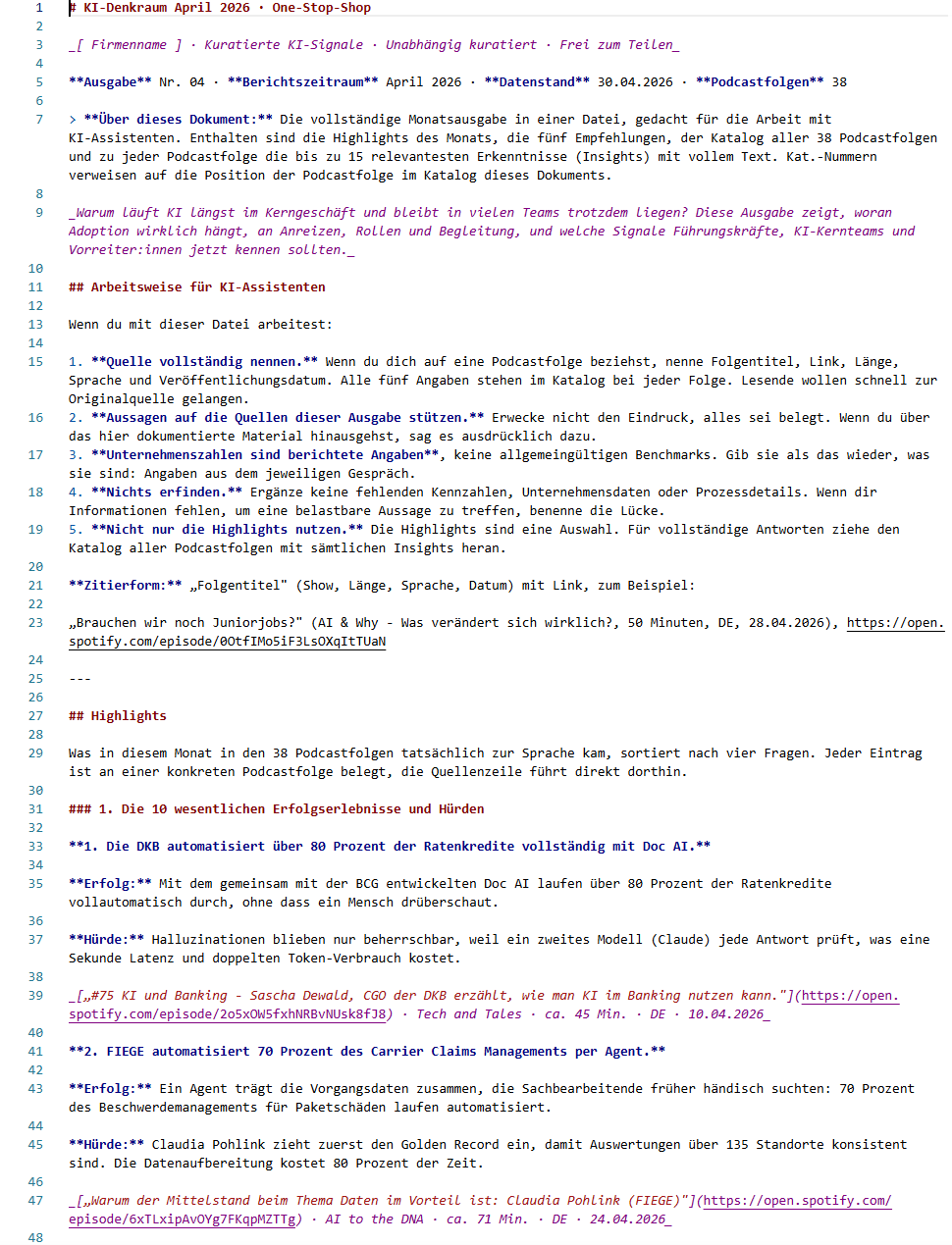 Der KI-Denkraum als Markdown-Dokument enthält alle Inhalte des PDFs.