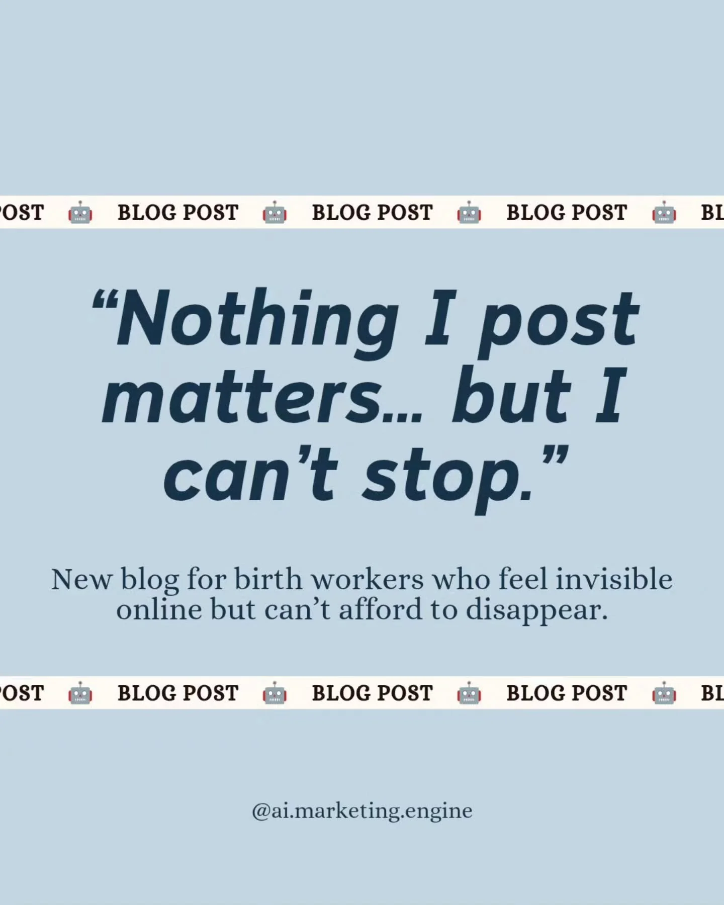 Social media rewards drama.
Your work runs deeper than that.

If you&rsquo;re tired of shouting into the void but scared to go silent, this is for you. My latest blog breaks down what&rsquo;s really going on when content feels discouraging, and how t