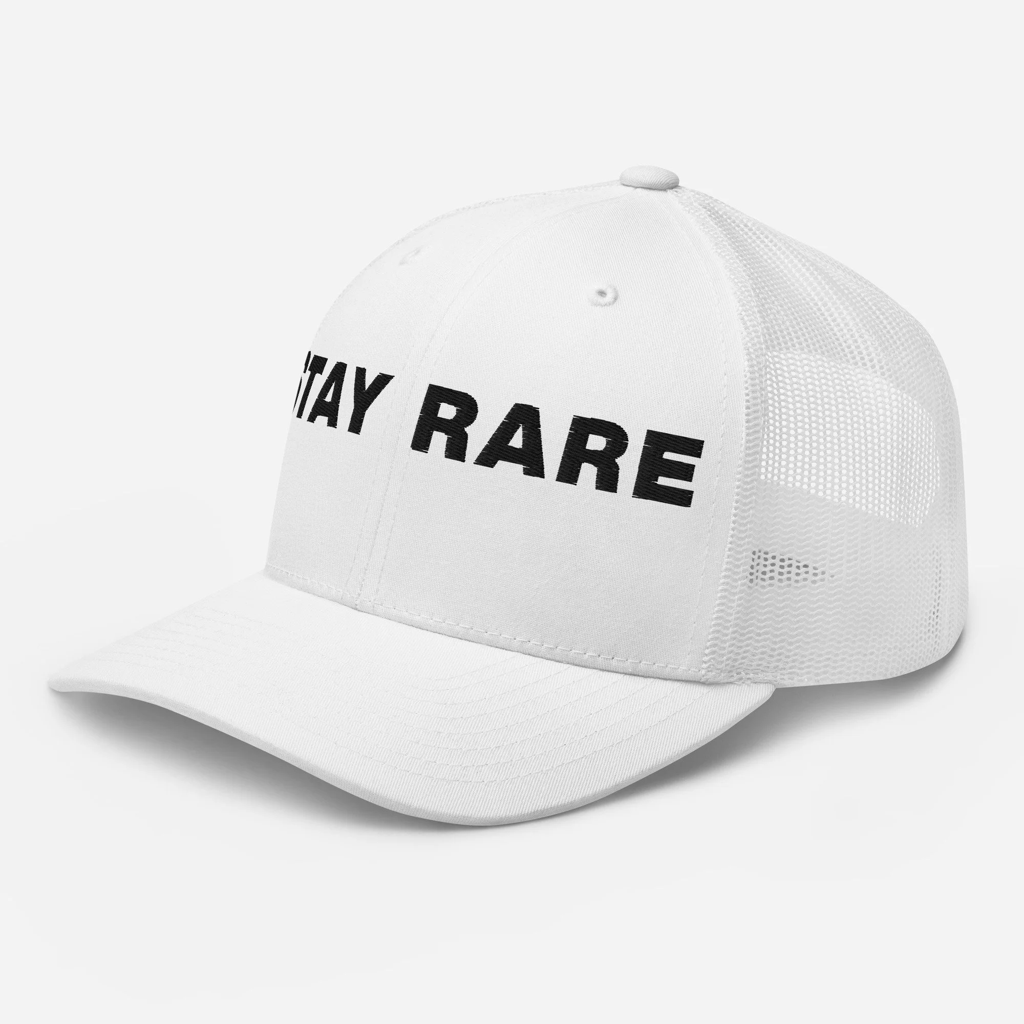 Murvellous streetwear trucker cap mesh back white hat