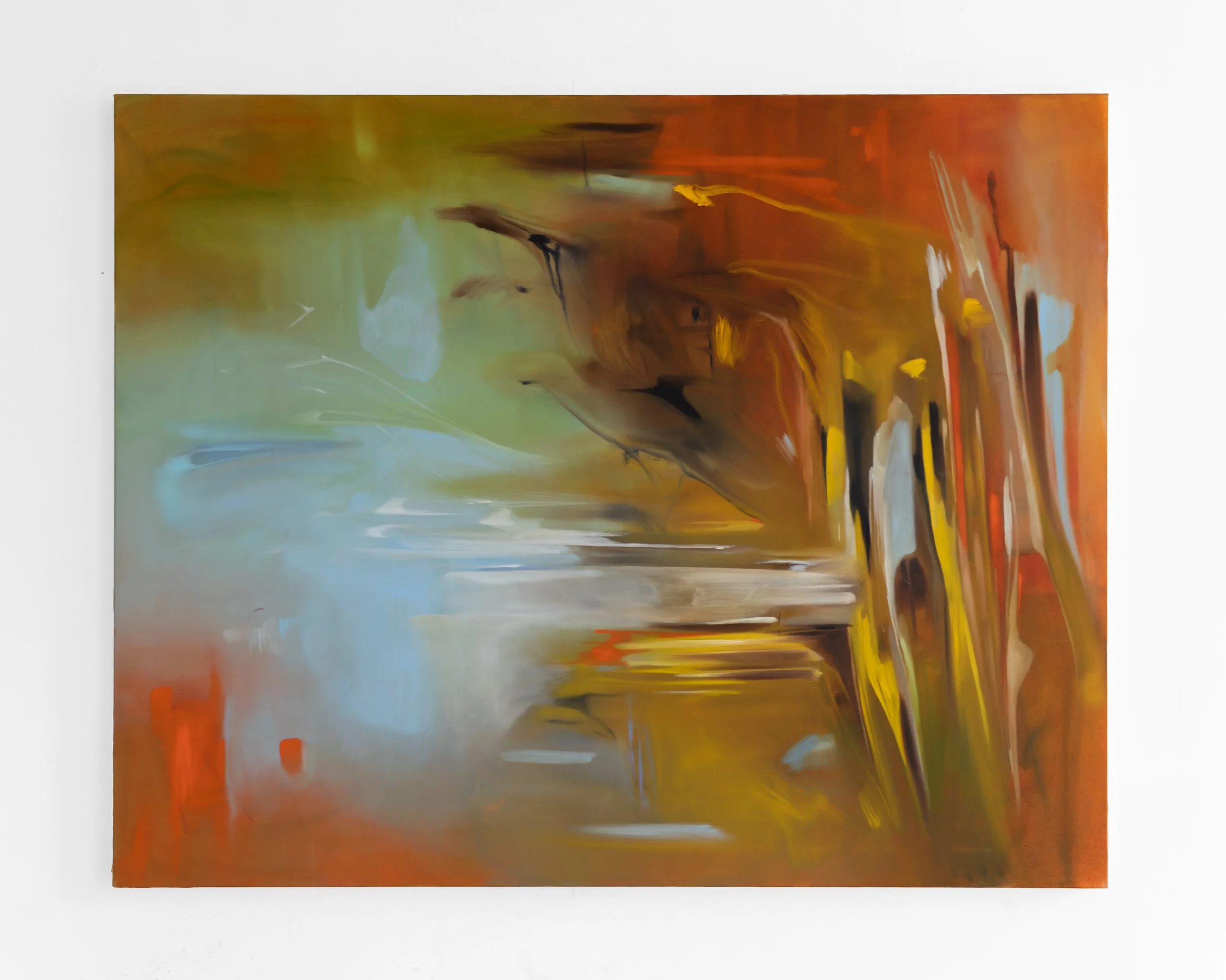 Picture plane in the in-between, Oil on canvas, 115 x 150cm, 2025