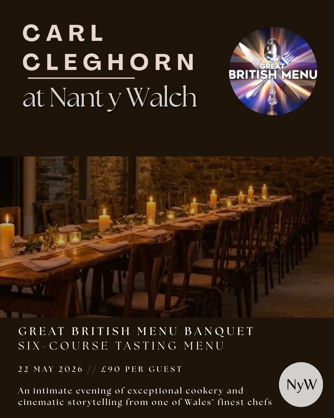 Carl Cleghorn's Great British Menu Six-Course Dining