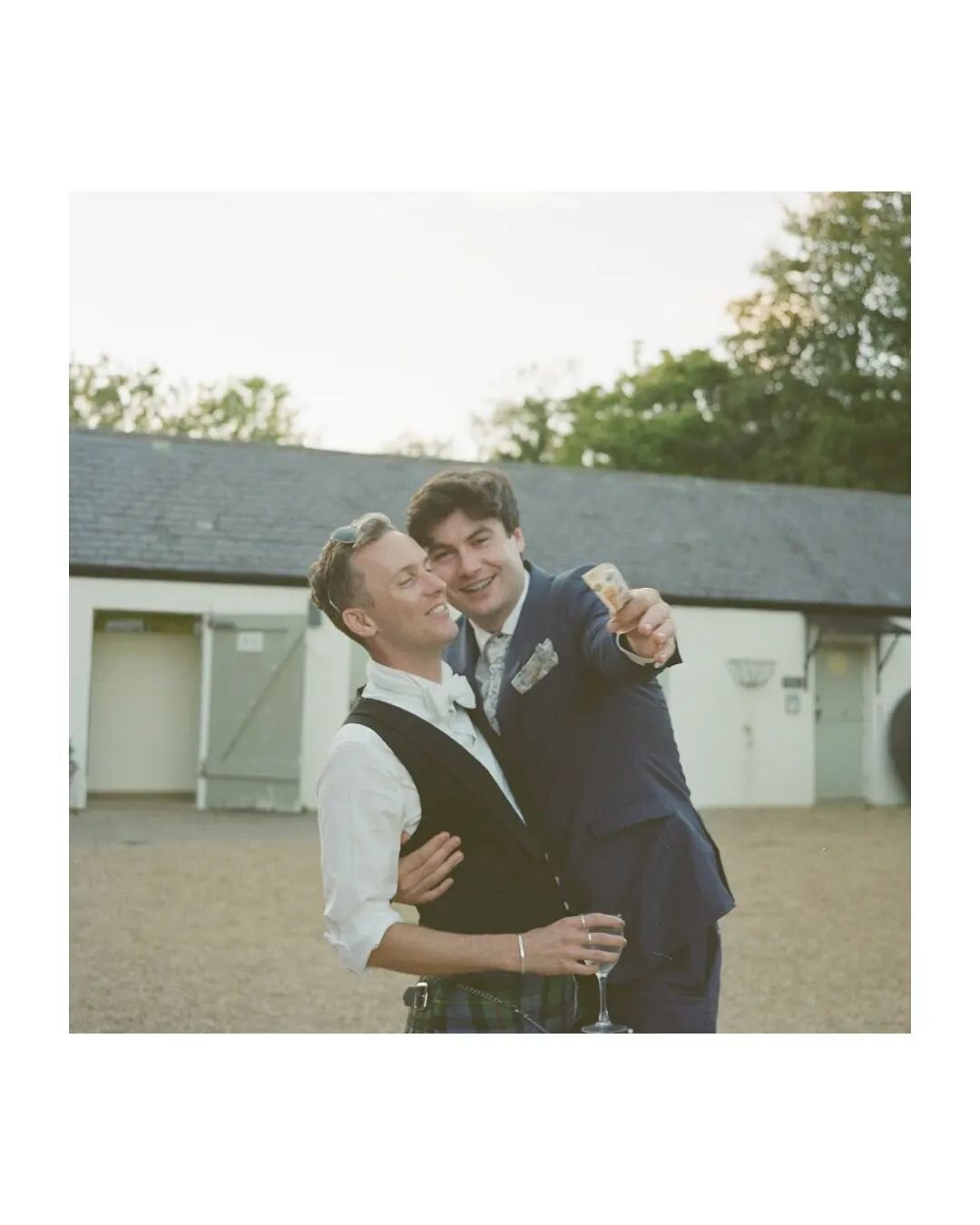 Katy and Kieran's wedding in August last year is a perfect example of our hybrid package Thalia. 

Where Ceri shoots on the day on digital and Hollie capturing on 35mm Film and Medium Format. Blending our skills together for us personally is our favo