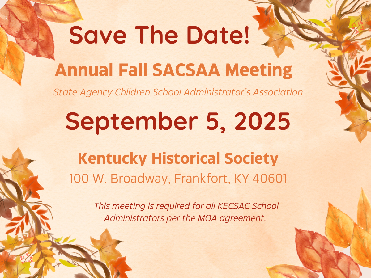 Fall SACSAA Meeting