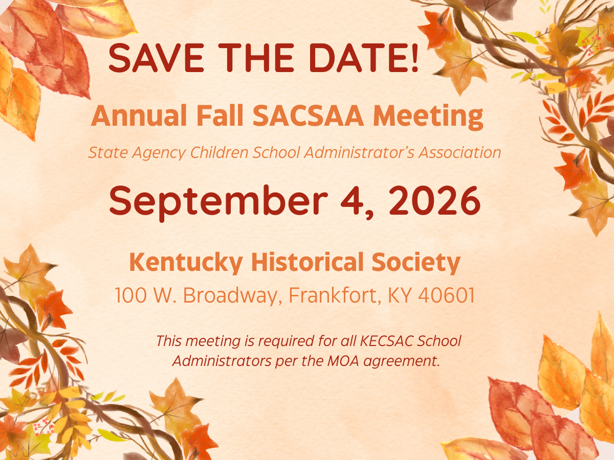 Annual Fall SACSAA Meeting