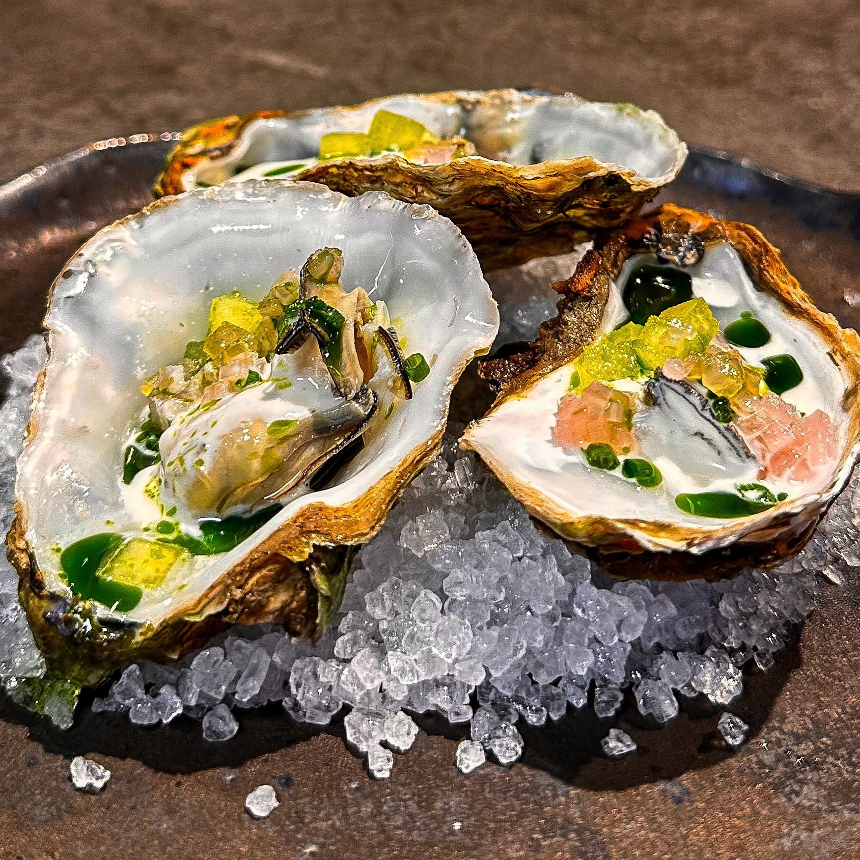 Poached Colchester Oysters | pine | apple

#liverpoolrestaurants #nationalrestaurantawards #liverpoolfoodie #liverpoolfoodanddrink #oystershell #freshoysters #colchester #colchesteroysters #liverpoolchefs #restaurantguide #restaurantfood #snackmenu #