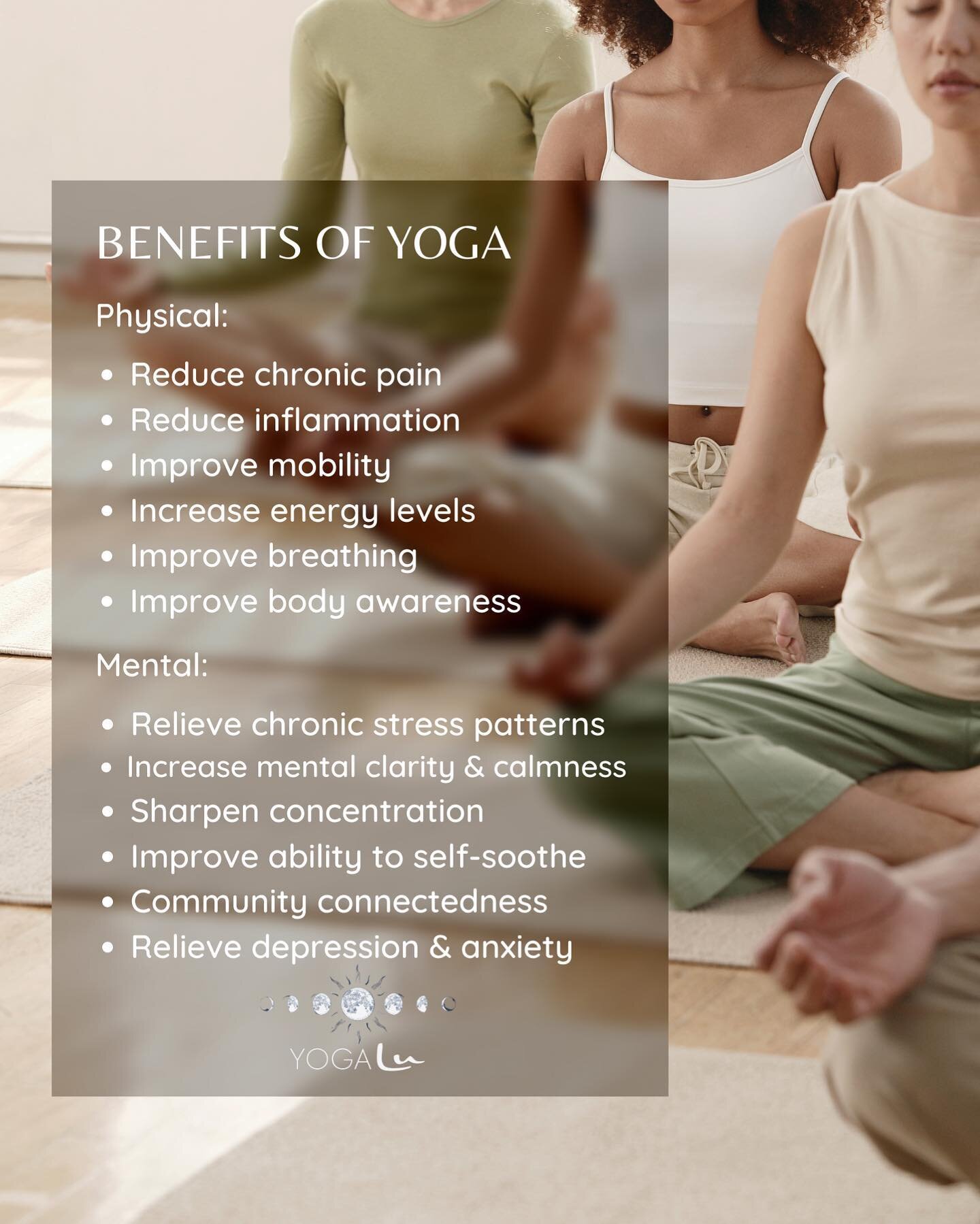 Have you signed up for yoga at Sea Level yet?! Here are a few of the many benefits to practicing yoga. Check out our website to schedule 🧘🏾&zwj;♂️🙏🏼🧘🏻&zwj;♀️

.

#yoga #traumainformedyoga #traumainformedyogateacher #yinyoga #yogateacher #restor
