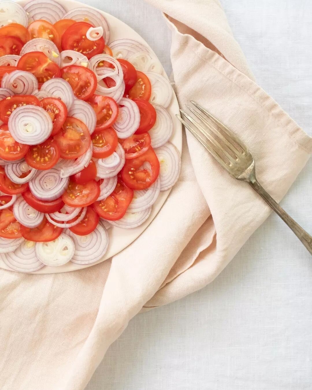 Bask in the warmth of longer days and brighter smiles. 🌼🍇 Let the longer days and flavours of spring &nbsp;awaken your senses and ignite your spirit. 

One of my personal fav's this very simple shallot and vine tomato salad with pepper, salt and a 