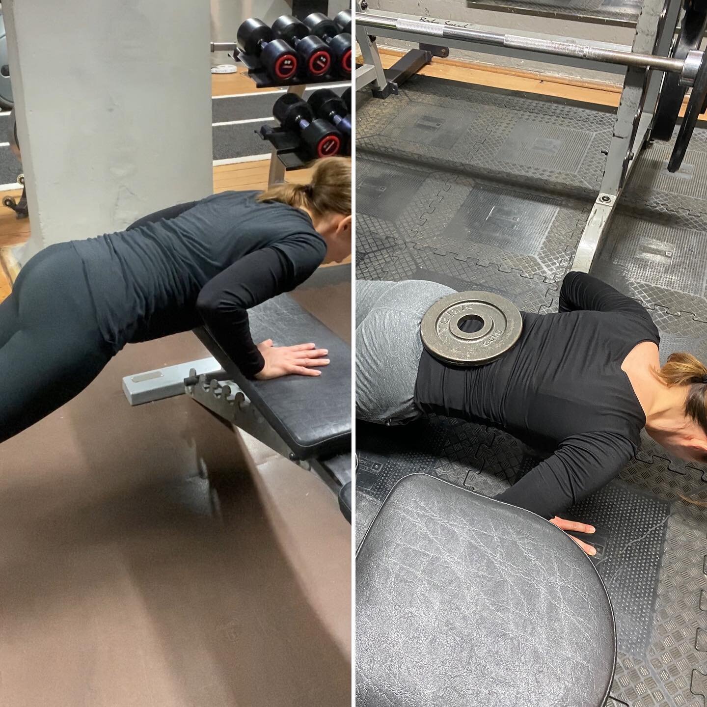 Recently found out client passed her 👮&zwj;♀️ push up test with flying colours. Although we can see a clear difference between both photos, I never got the client to stress on &ldquo;the perfect form&rdquo;. Instead, we focussed on scapular strength