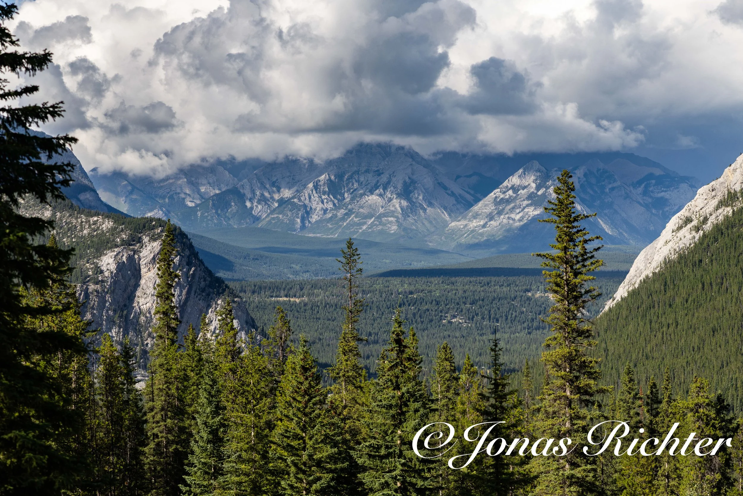 Aussicht von den Banff Upper Hot Springs, Banff National Park