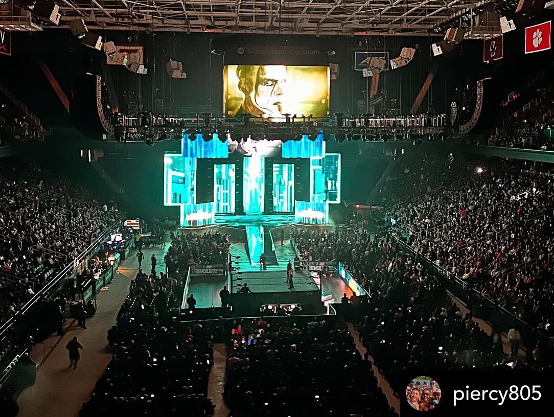 Posted @withregram &bull; @piercy805 Another one in the books, sold out PayPer View for @stinger last match.  One day in one day out thankful for an awesome crew. 16,000 plus.  @jbl_pro @digico.official @crown_audio @aew @sound.image.official @clairg