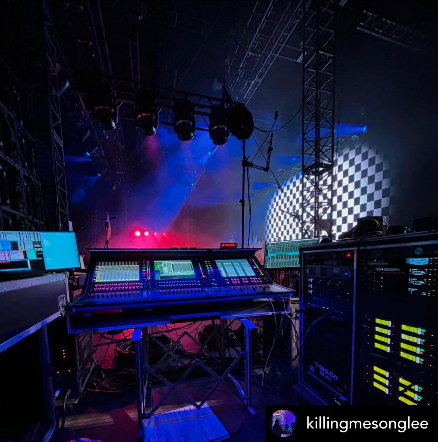 Posted @withregram &bull; @killingmesonglee @digico.official Quantum 338 at Coachella Mojave stage Lil Yachty monitor world for Sunday Week 1 provided by @sound.image.official