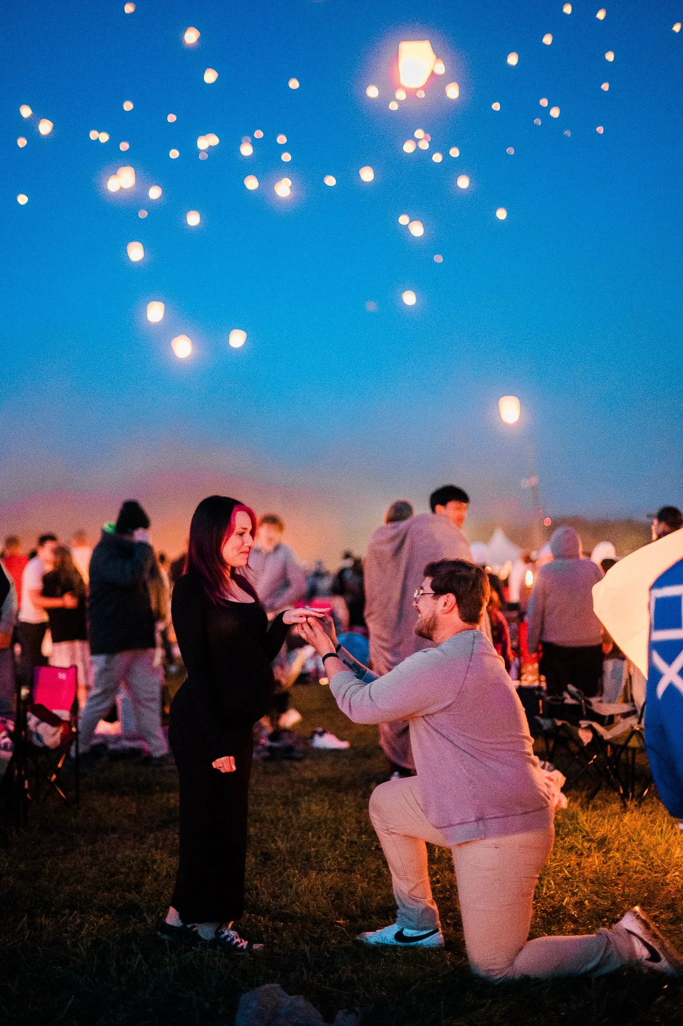 A proposal in a festival in Pittsburgh, Pa 