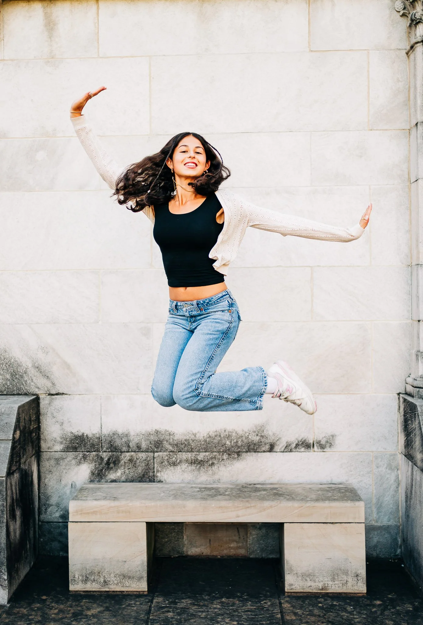 High School Portrait Session in Mellon Park