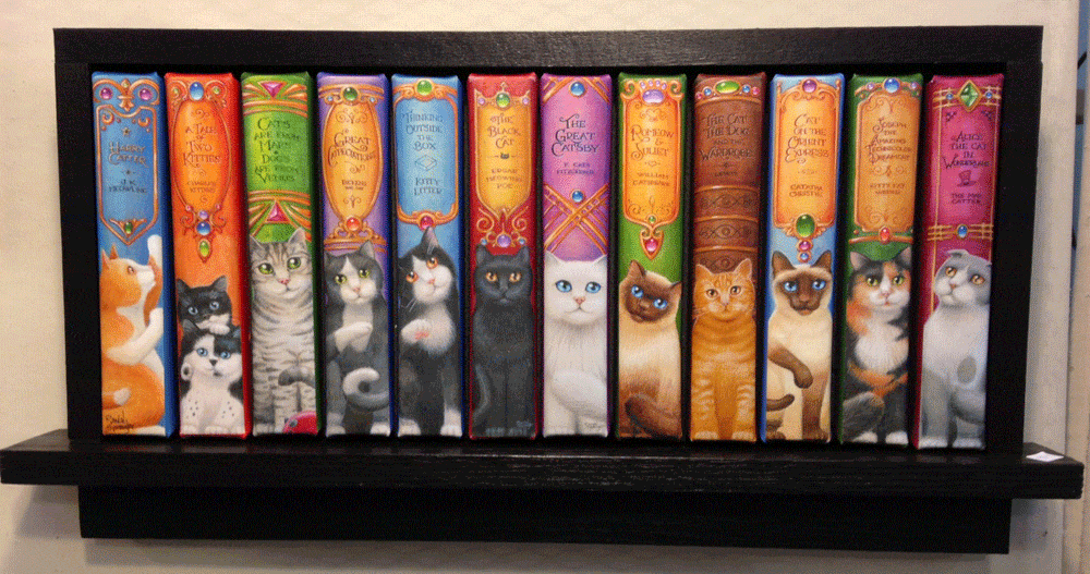 3-D CAT BOOKSHELF.gif